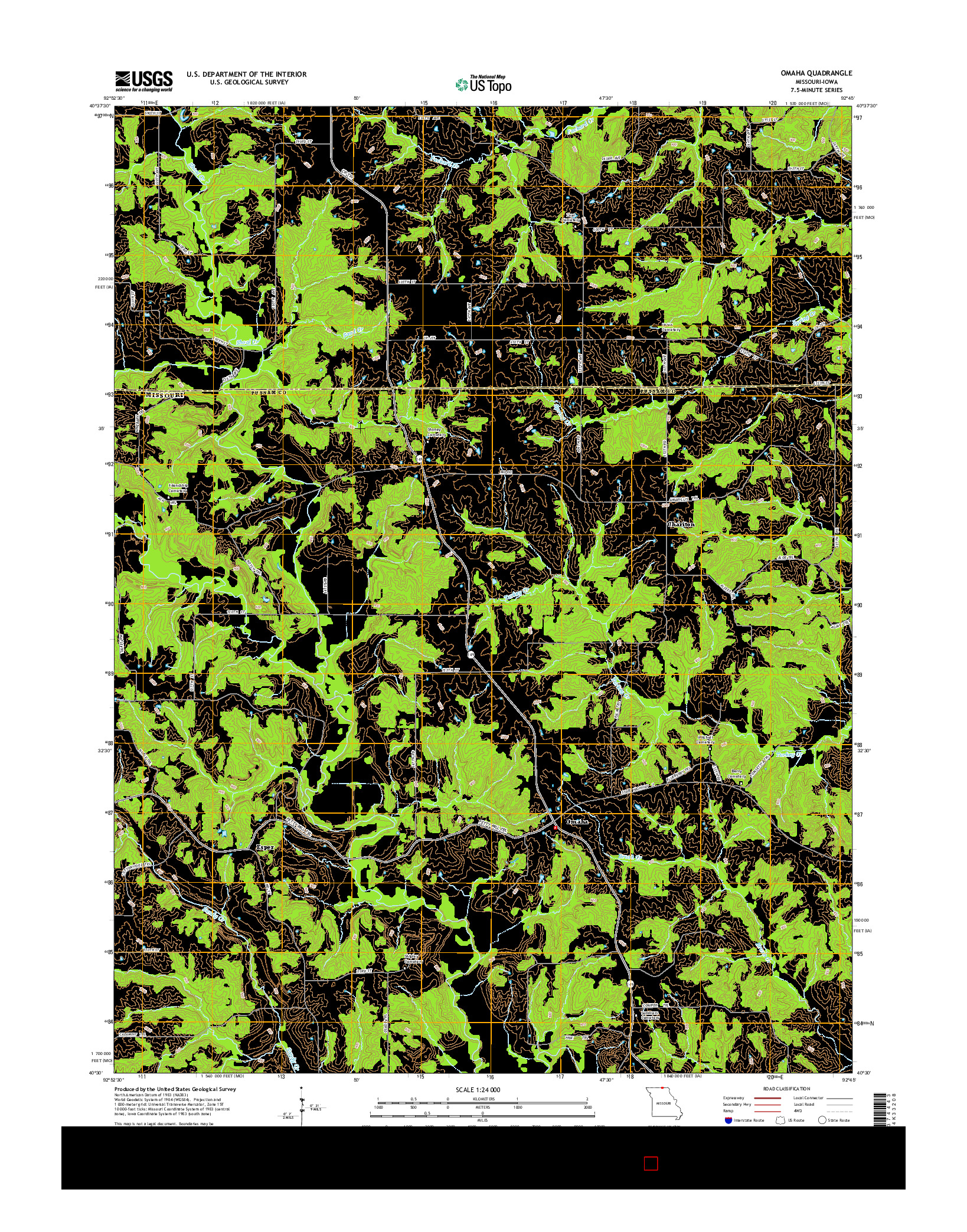 USGS US TOPO 7.5-MINUTE MAP FOR OMAHA, MO-IA 2015