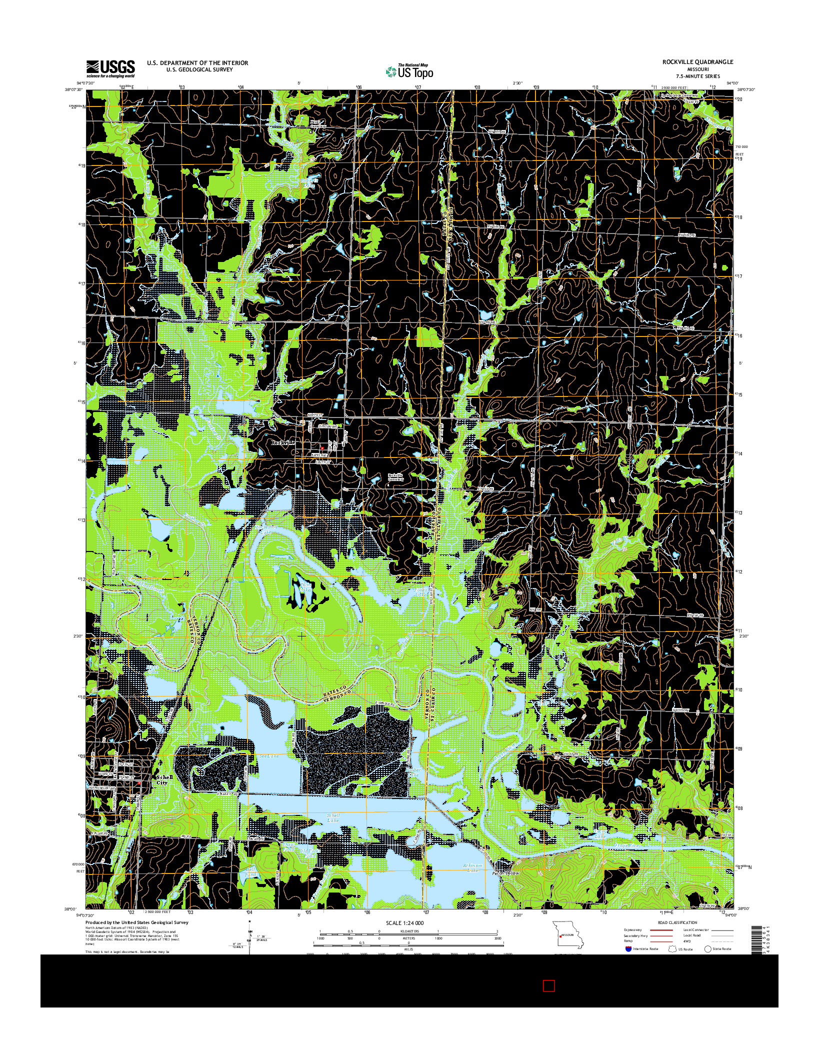 USGS US TOPO 7.5-MINUTE MAP FOR ROCKVILLE, MO 2015