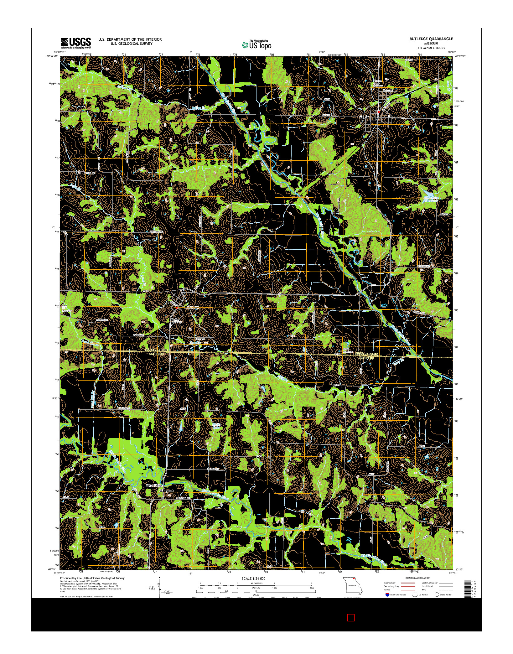 USGS US TOPO 7.5-MINUTE MAP FOR RUTLEDGE, MO 2015