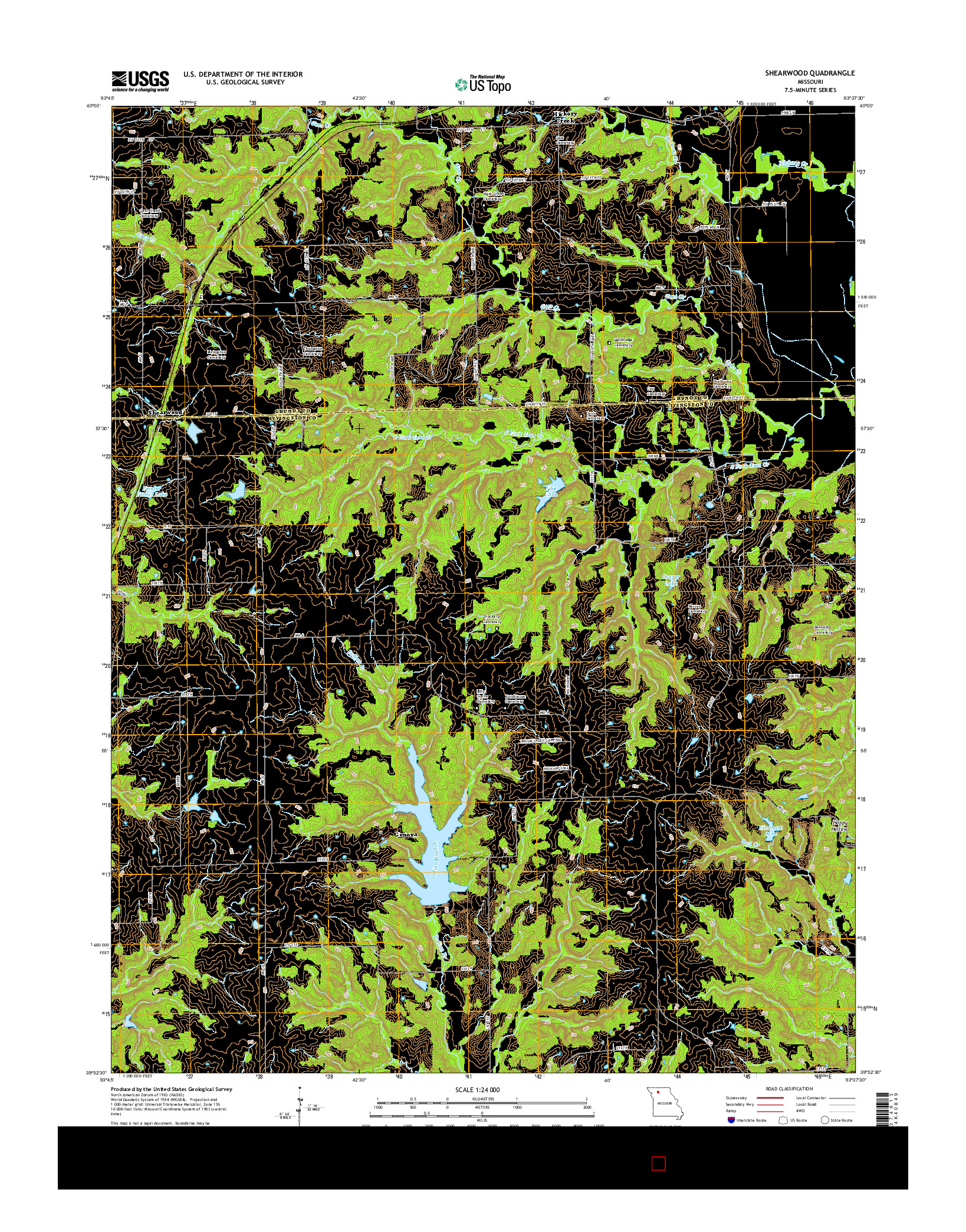 USGS US TOPO 7.5-MINUTE MAP FOR SHEARWOOD, MO 2015
