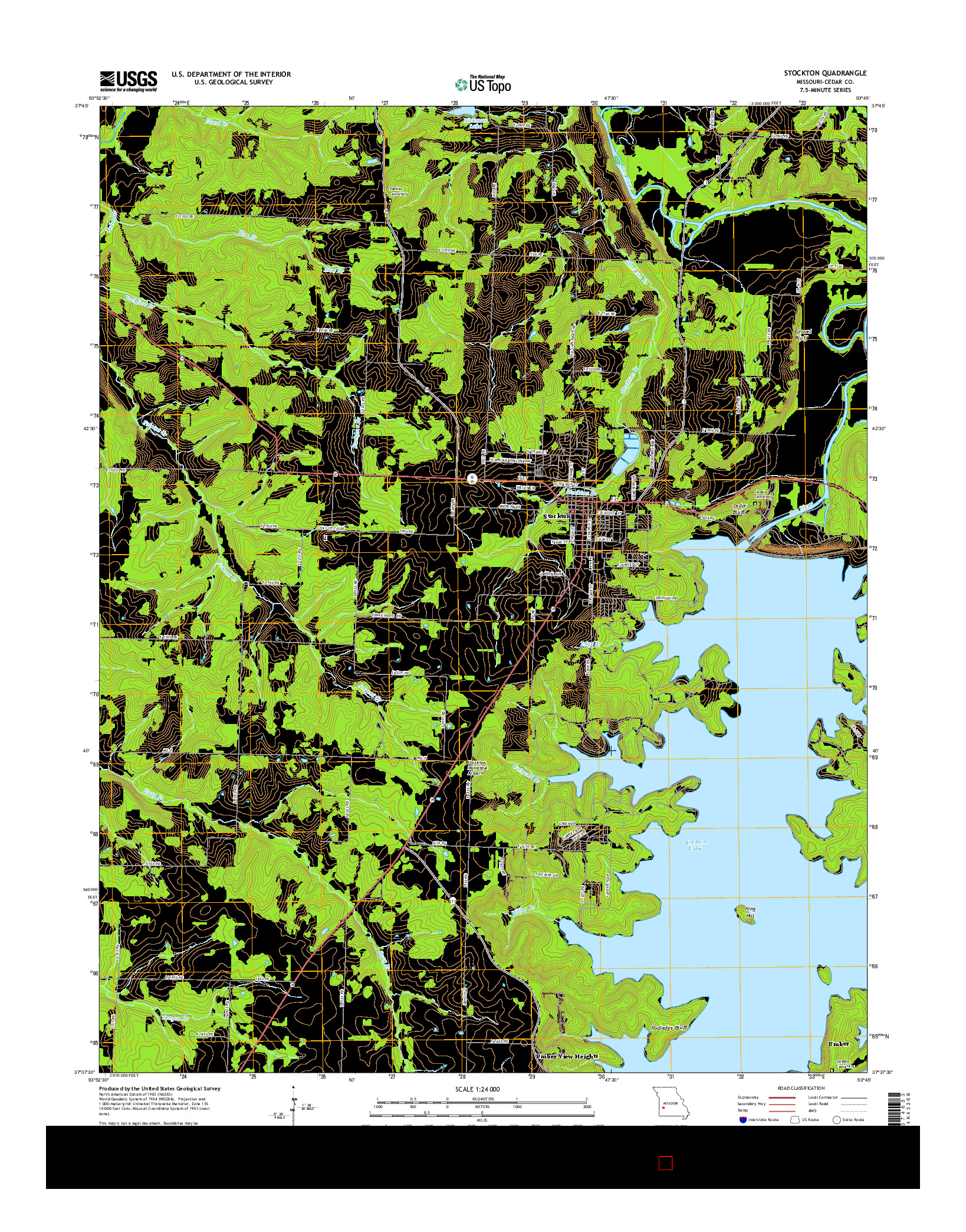 USGS US TOPO 7.5-MINUTE MAP FOR STOCKTON, MO 2015