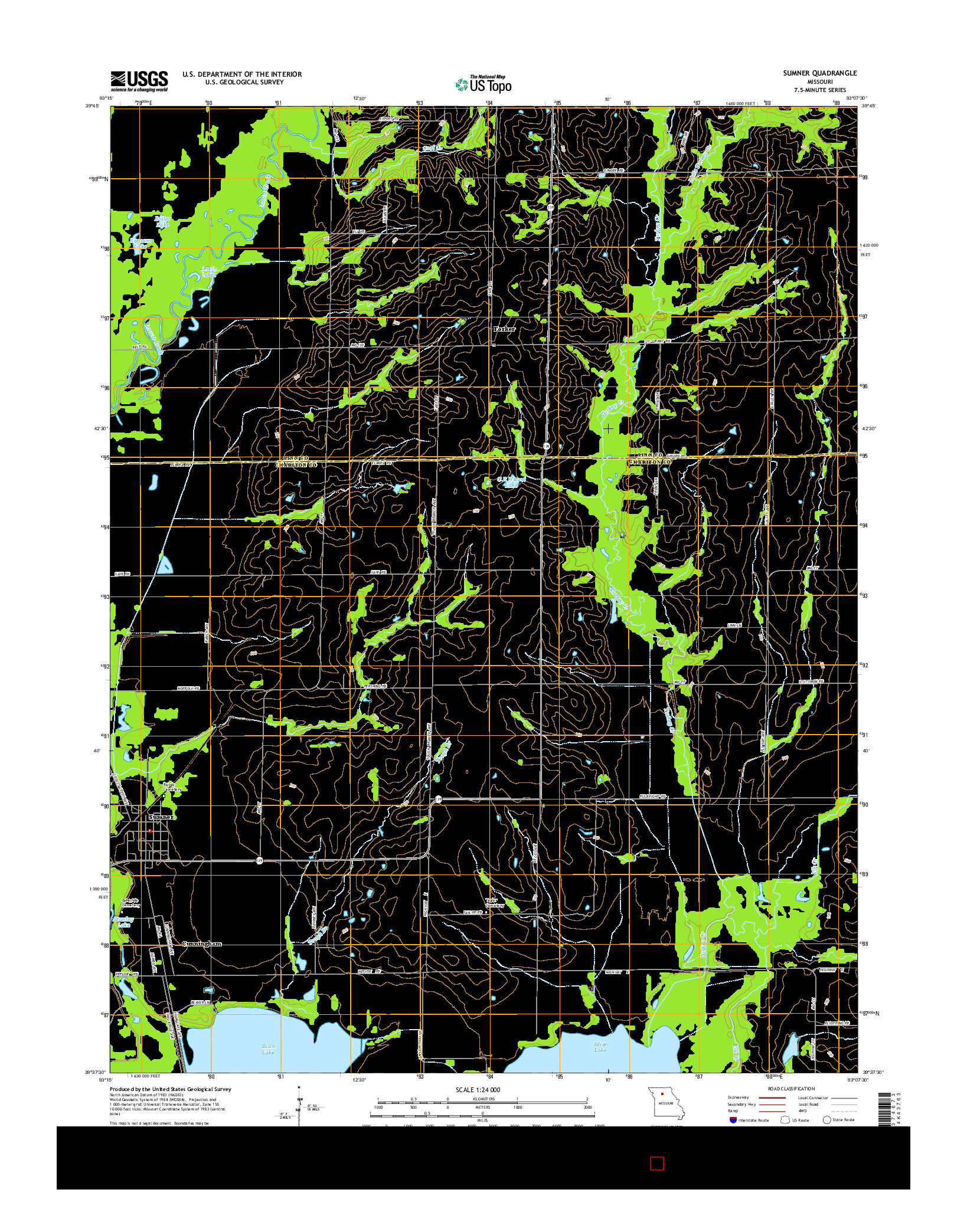 USGS US TOPO 7.5-MINUTE MAP FOR SUMNER, MO 2015