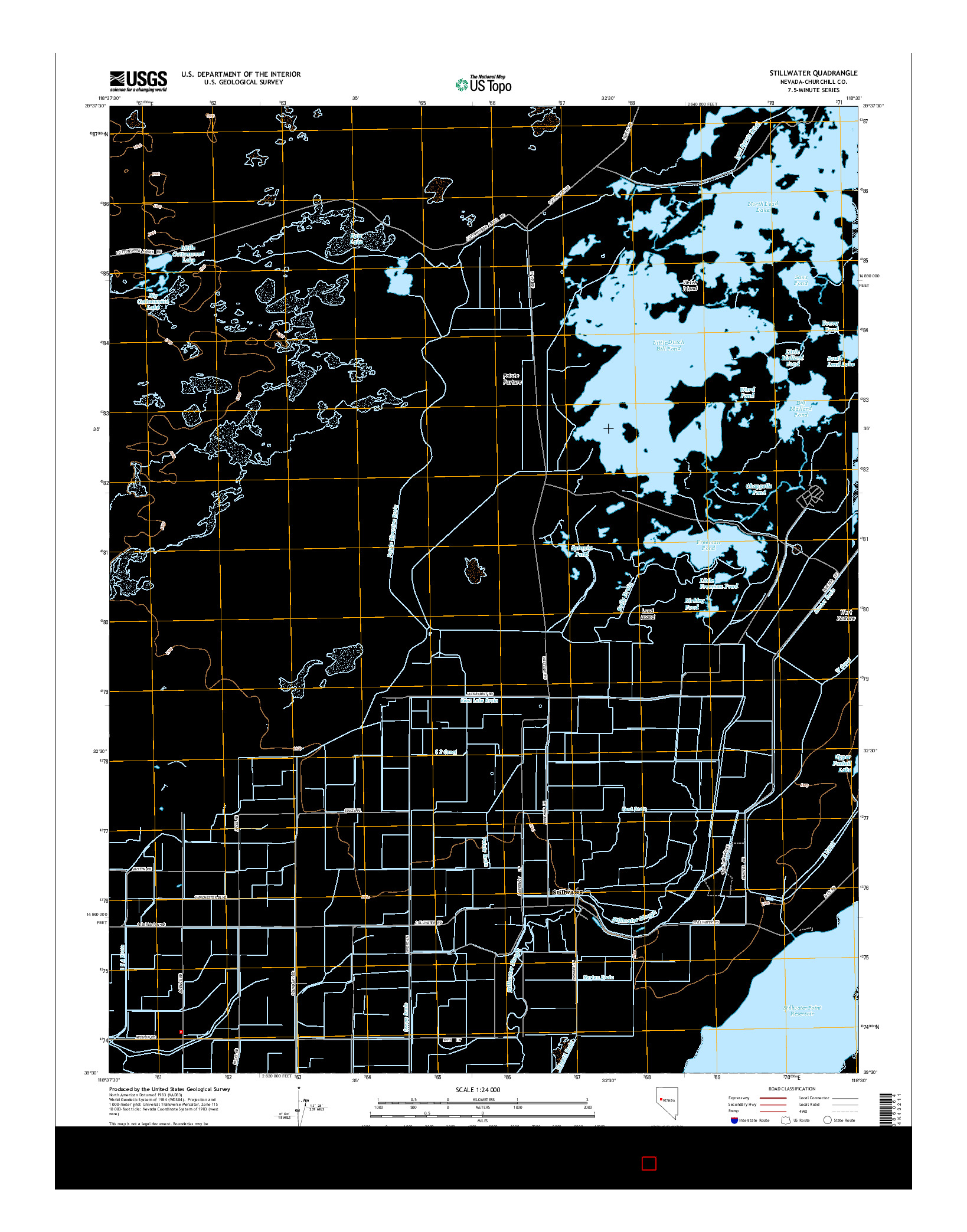 USGS US TOPO 7.5-MINUTE MAP FOR STILLWATER, NV 2015