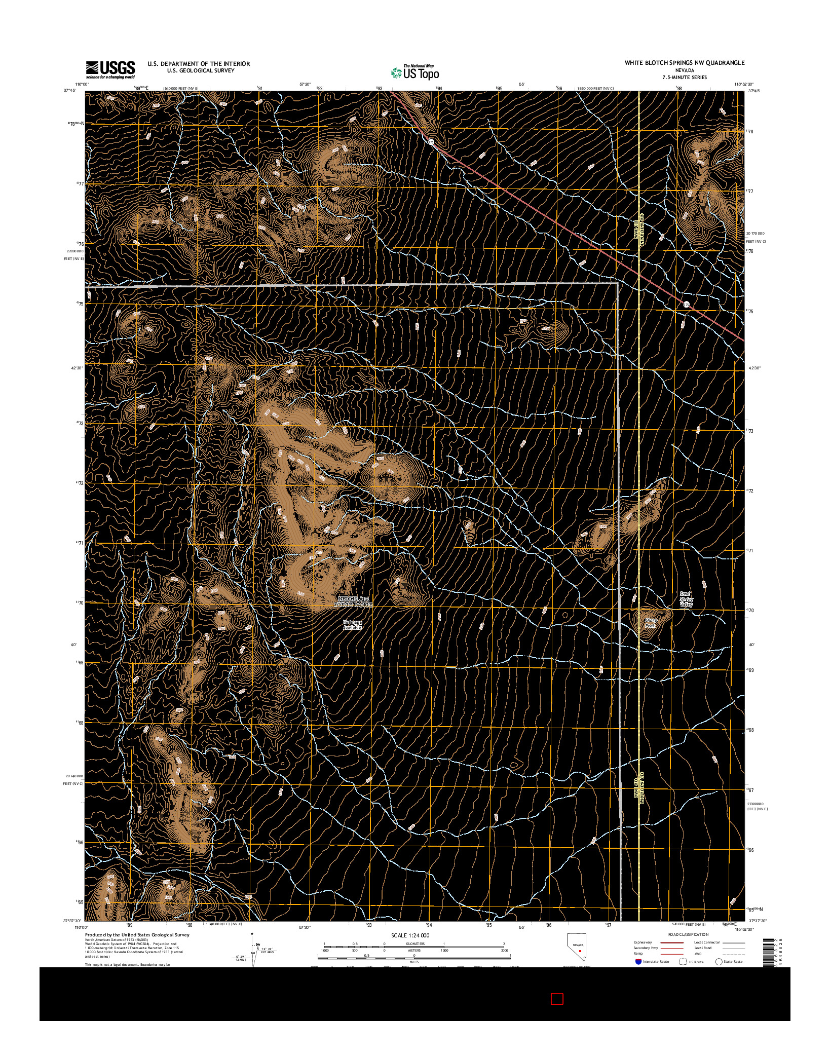 USGS US TOPO 7.5-MINUTE MAP FOR WHITE BLOTCH SPRINGS NW, NV 2015