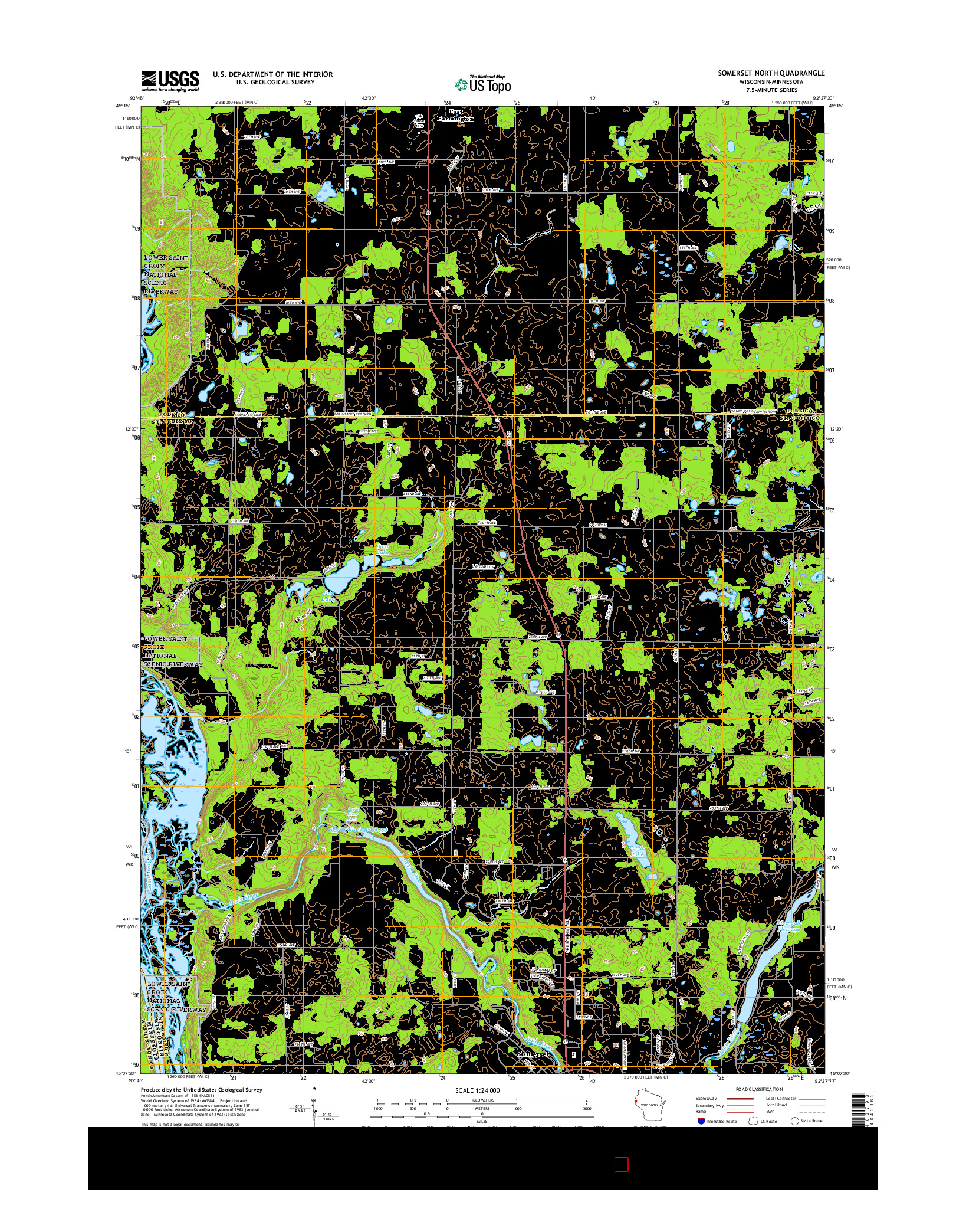 USGS US TOPO 7.5-MINUTE MAP FOR SOMERSET NORTH, WI-MN 2015
