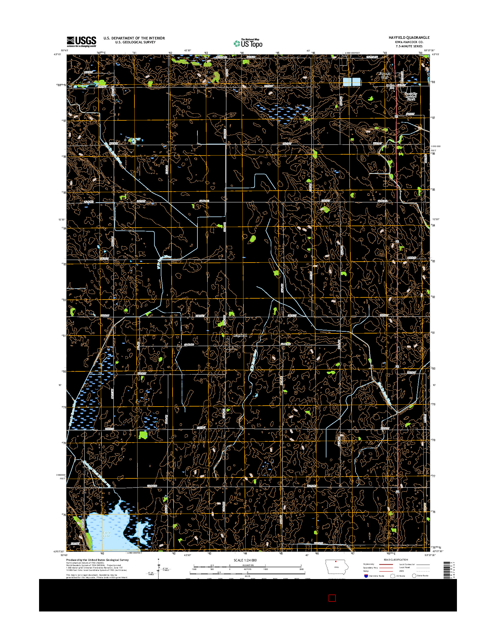 USGS US TOPO 7.5-MINUTE MAP FOR HAYFIELD, IA 2015