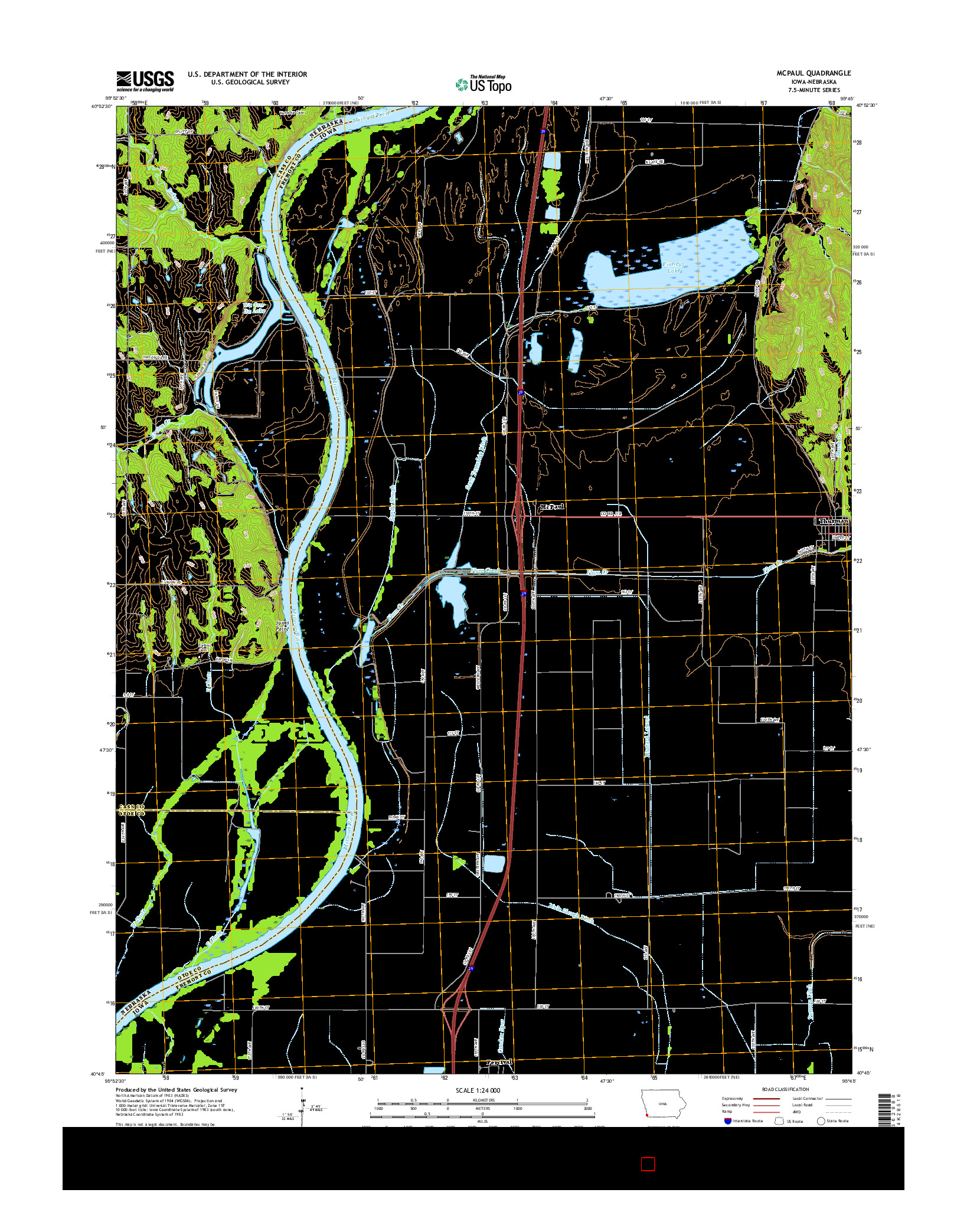 USGS US TOPO 7.5-MINUTE MAP FOR MCPAUL, IA-NE 2015