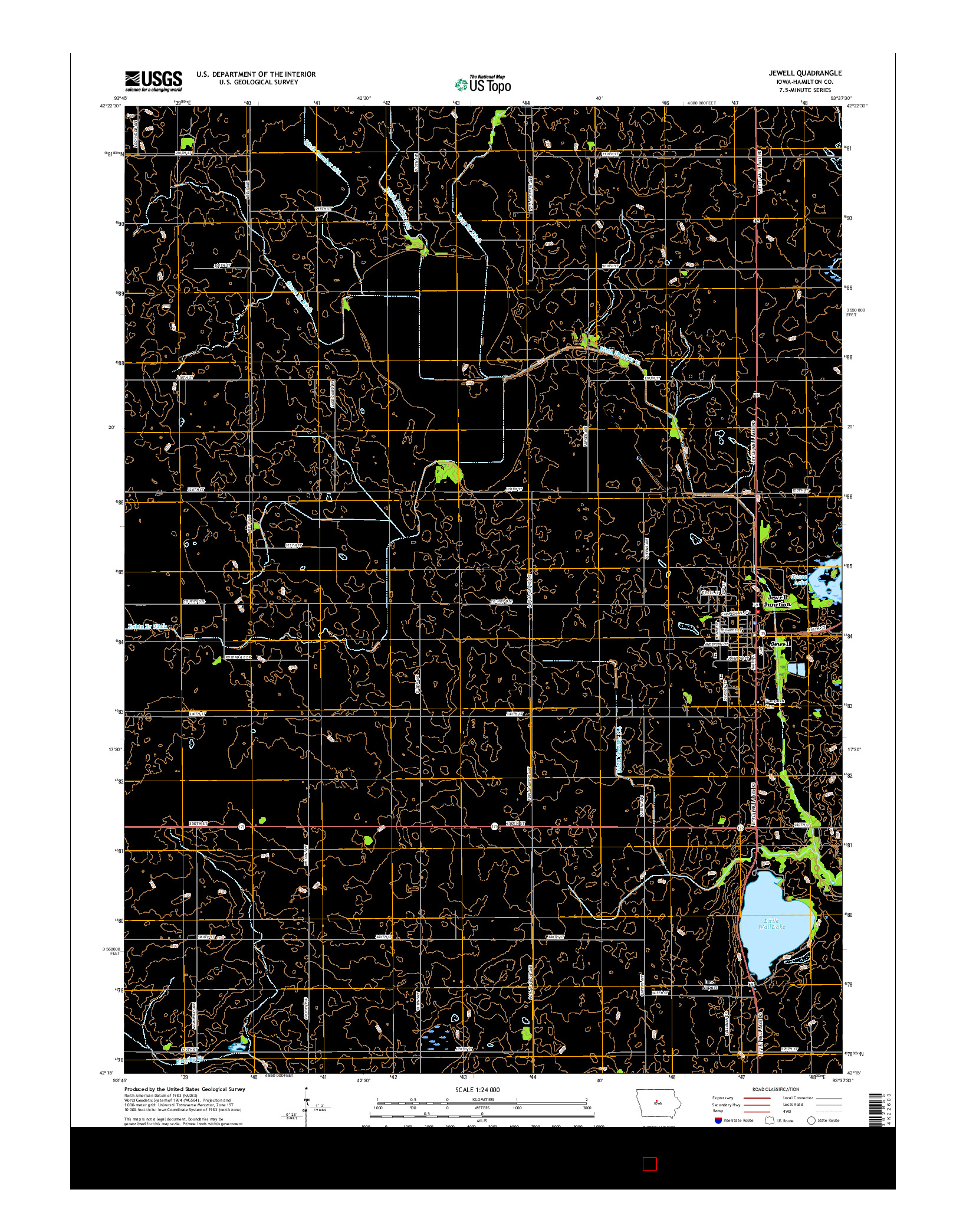 USGS US TOPO 7.5-MINUTE MAP FOR JEWELL, IA 2015