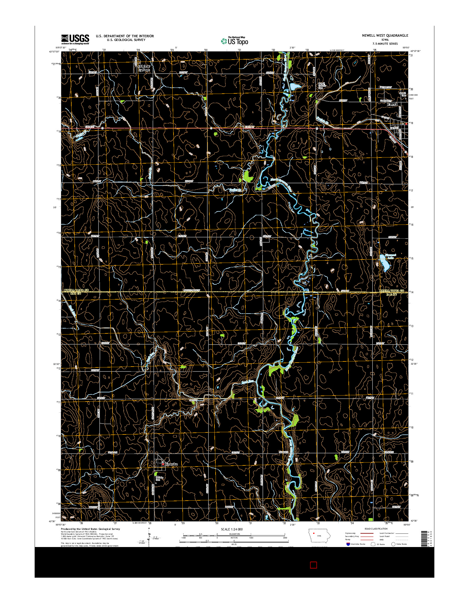 USGS US TOPO 7.5-MINUTE MAP FOR NEWELL WEST, IA 2015