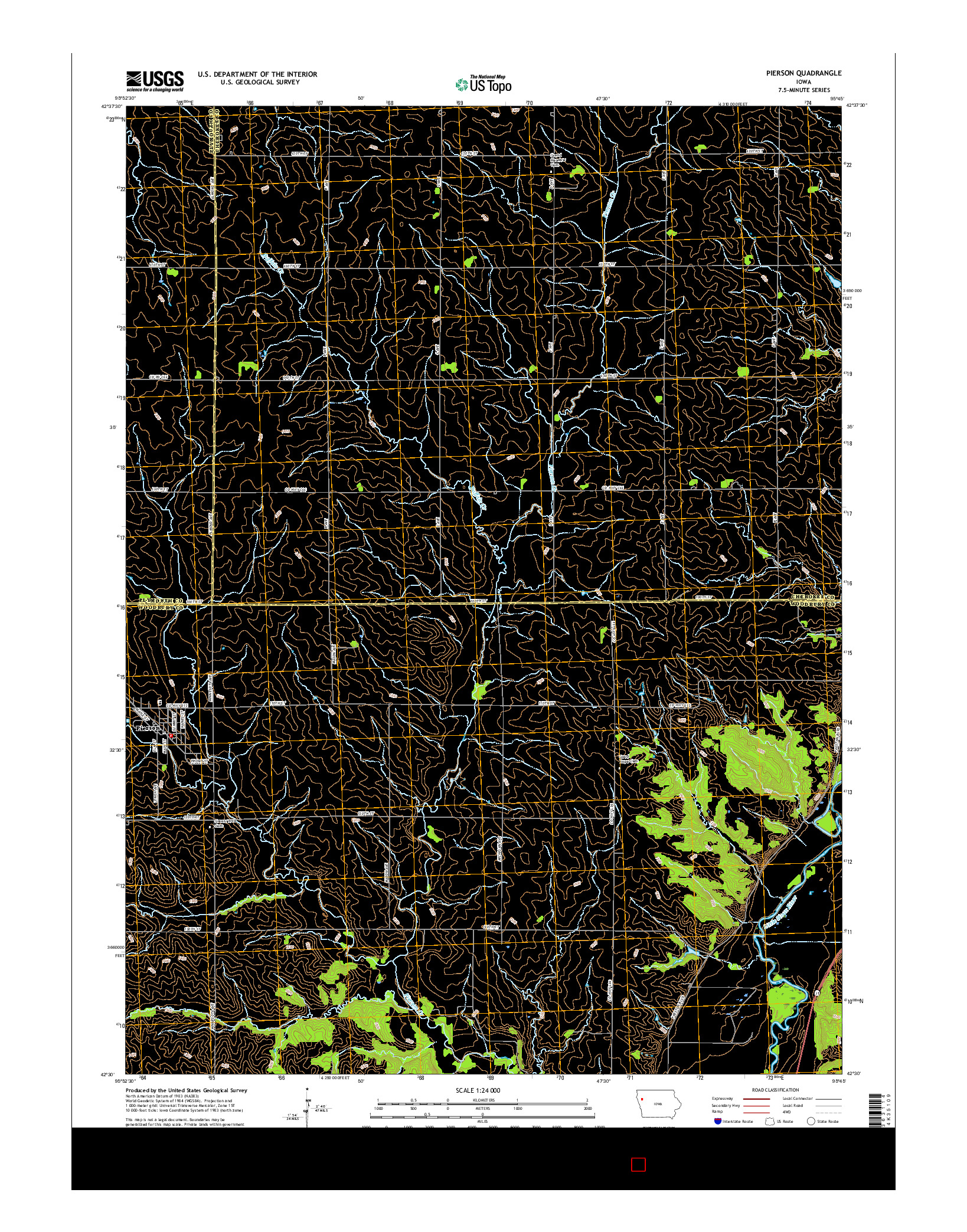 USGS US TOPO 7.5-MINUTE MAP FOR PIERSON, IA 2015
