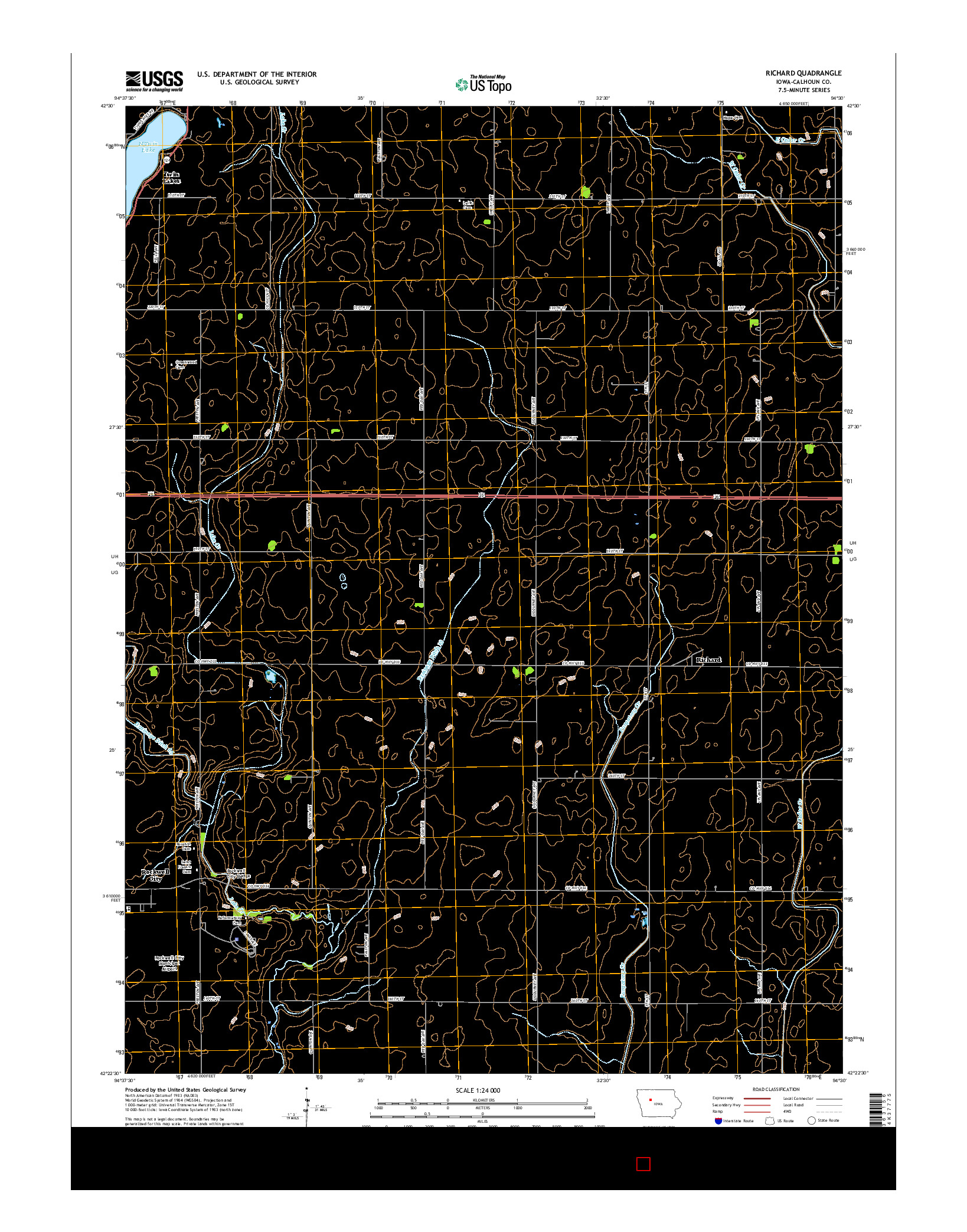 USGS US TOPO 7.5-MINUTE MAP FOR RICHARD, IA 2015