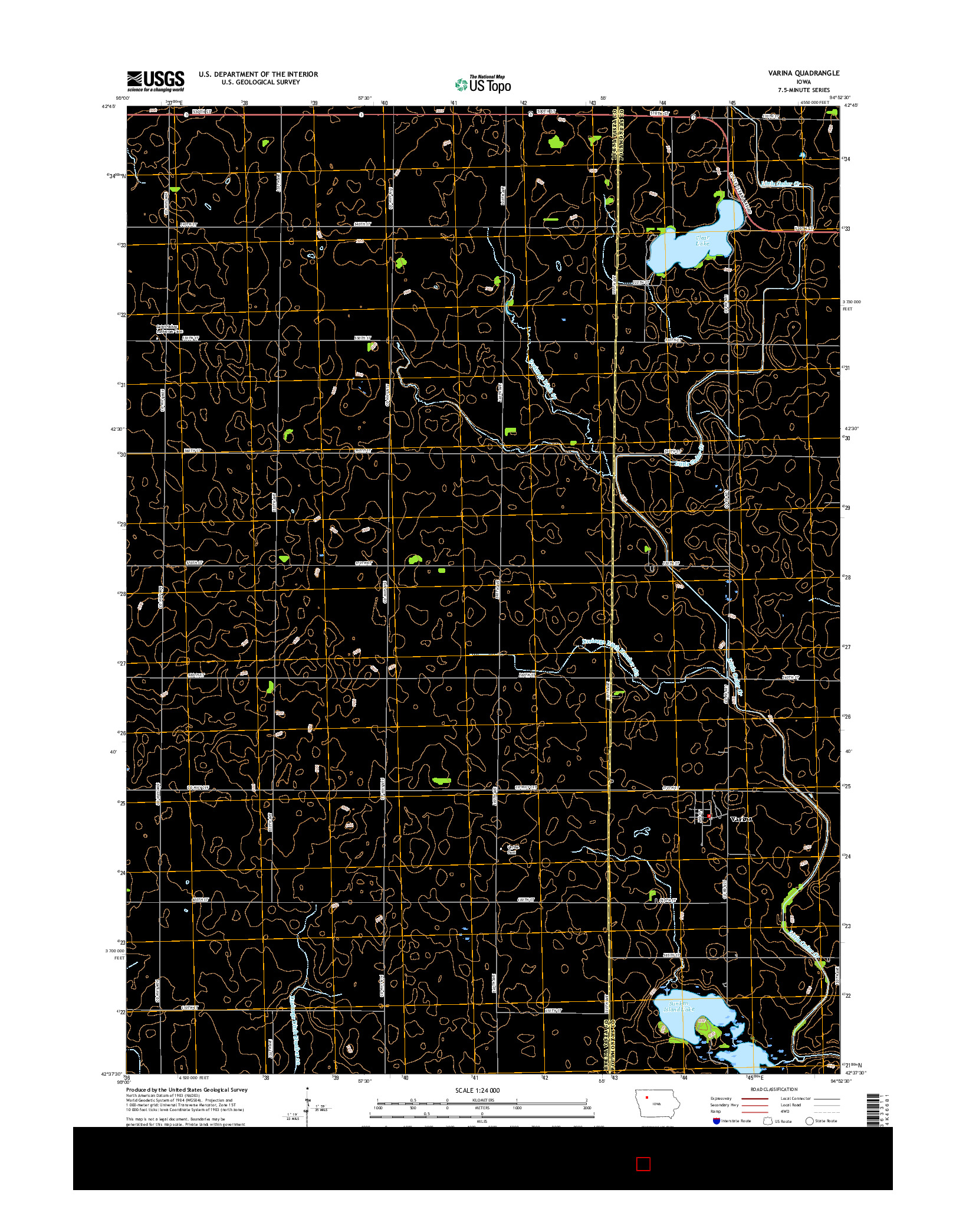 USGS US TOPO 7.5-MINUTE MAP FOR VARINA, IA 2015