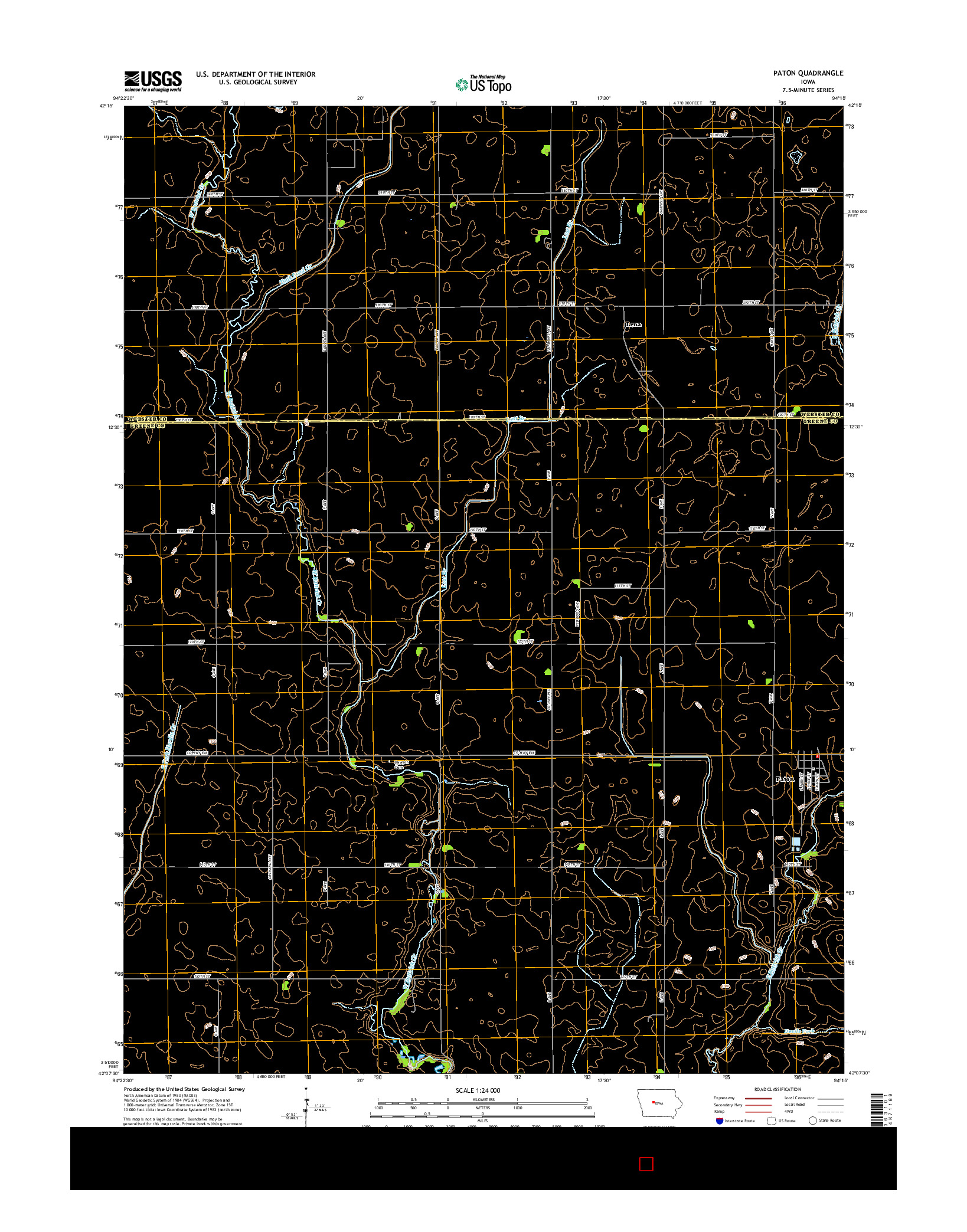 USGS US TOPO 7.5-MINUTE MAP FOR PATON, IA 2015