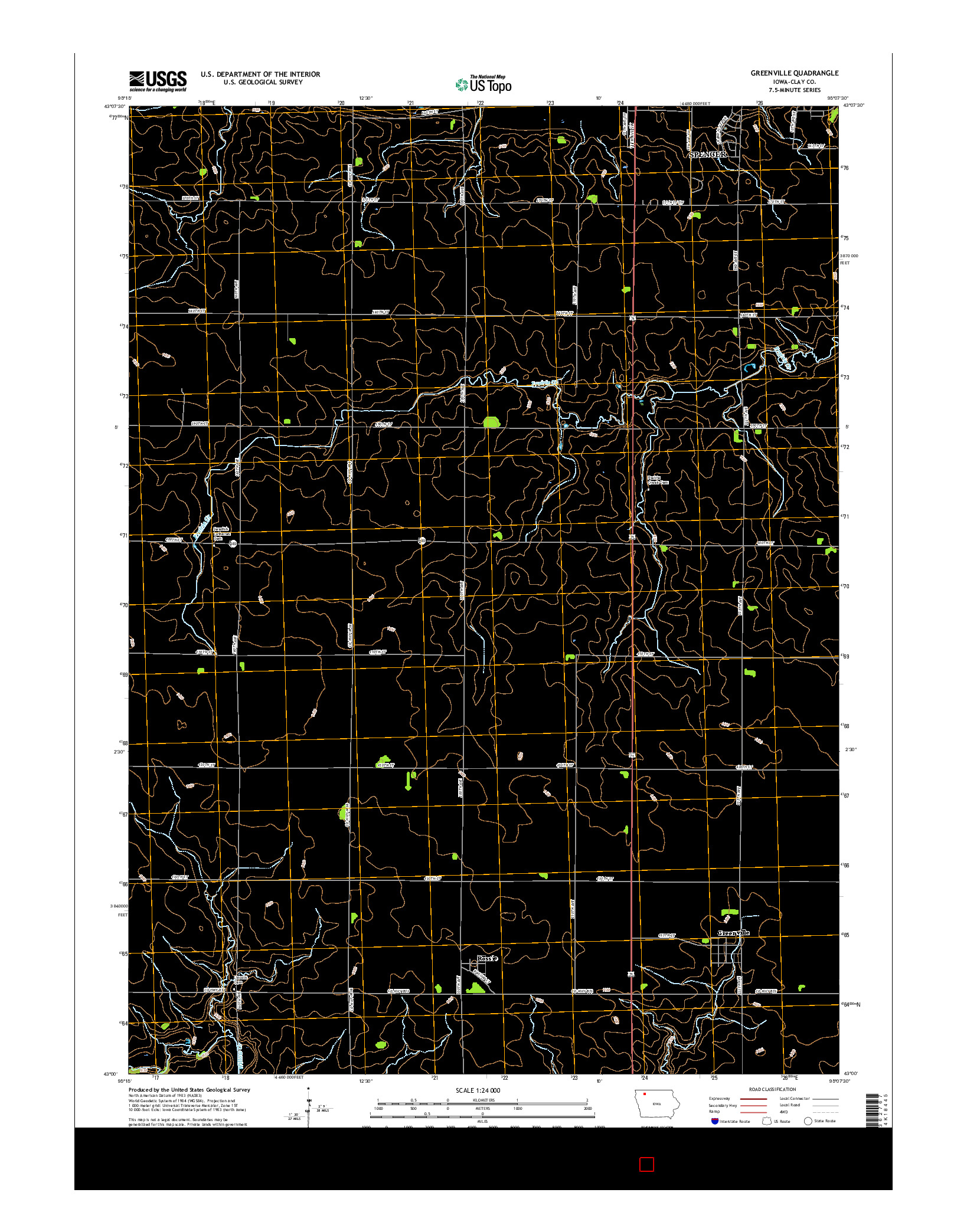 USGS US TOPO 7.5-MINUTE MAP FOR GREENVILLE, IA 2015