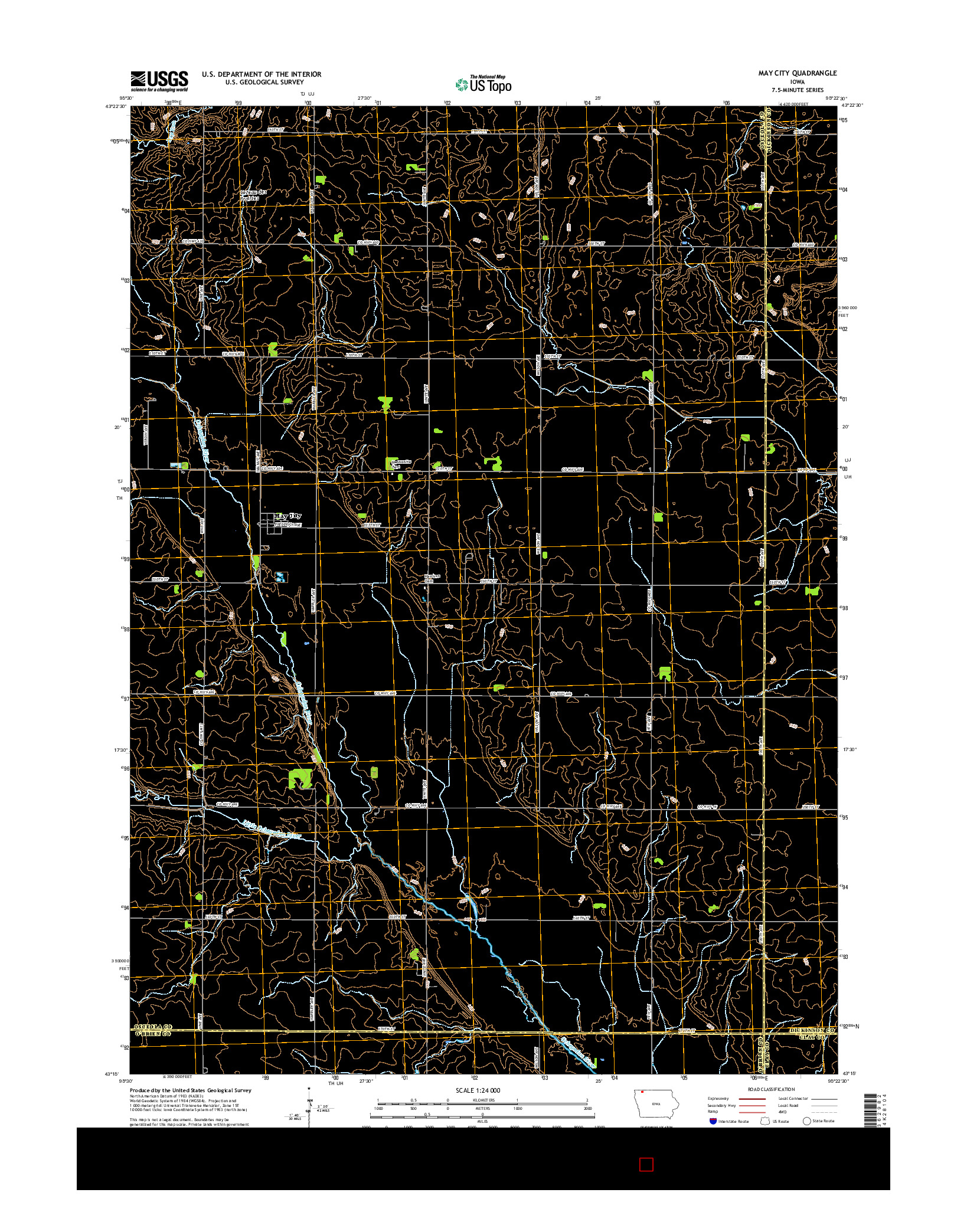 USGS US TOPO 7.5-MINUTE MAP FOR MAY CITY, IA 2015