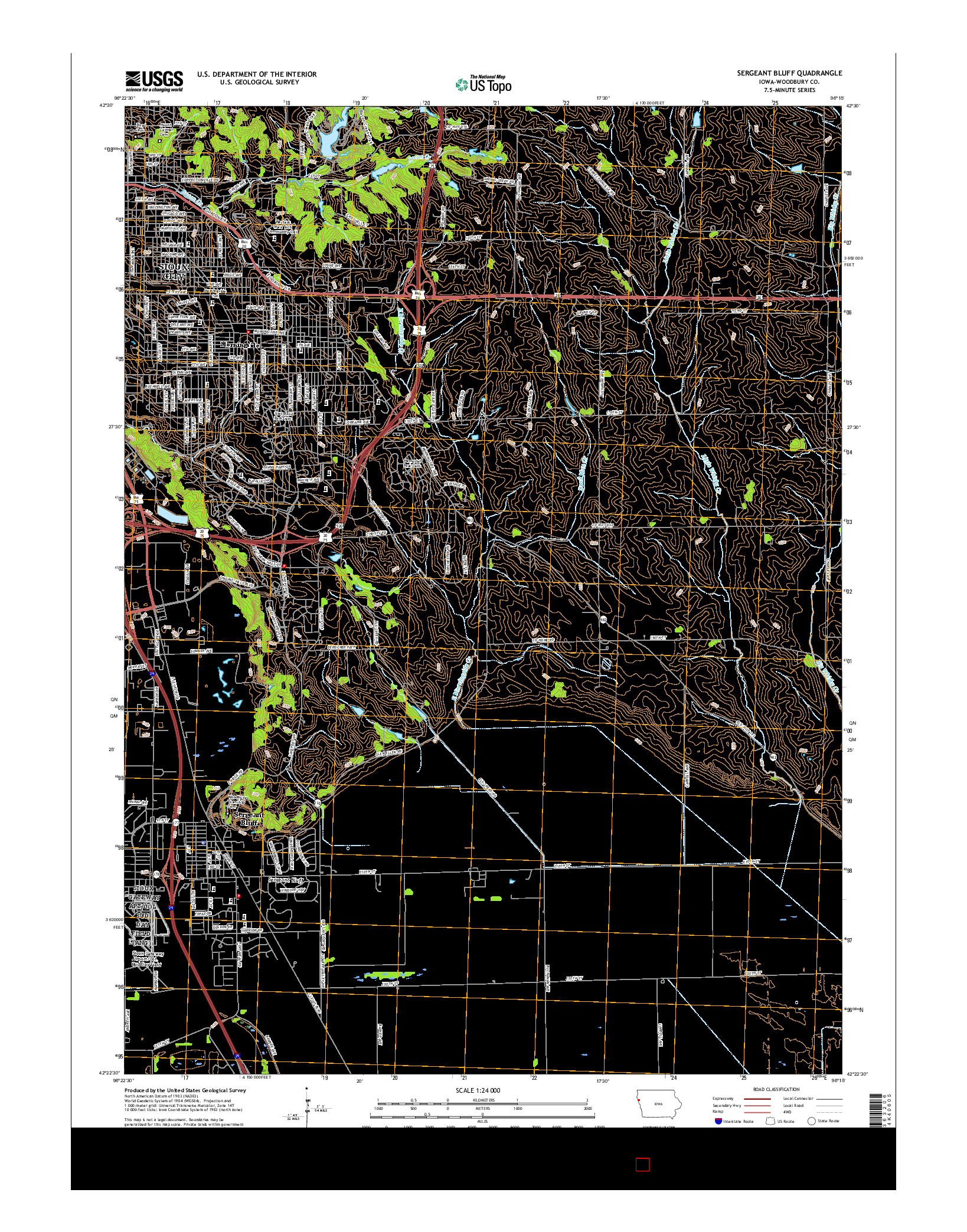 USGS US TOPO 7.5-MINUTE MAP FOR SERGEANT BLUFF, IA 2015