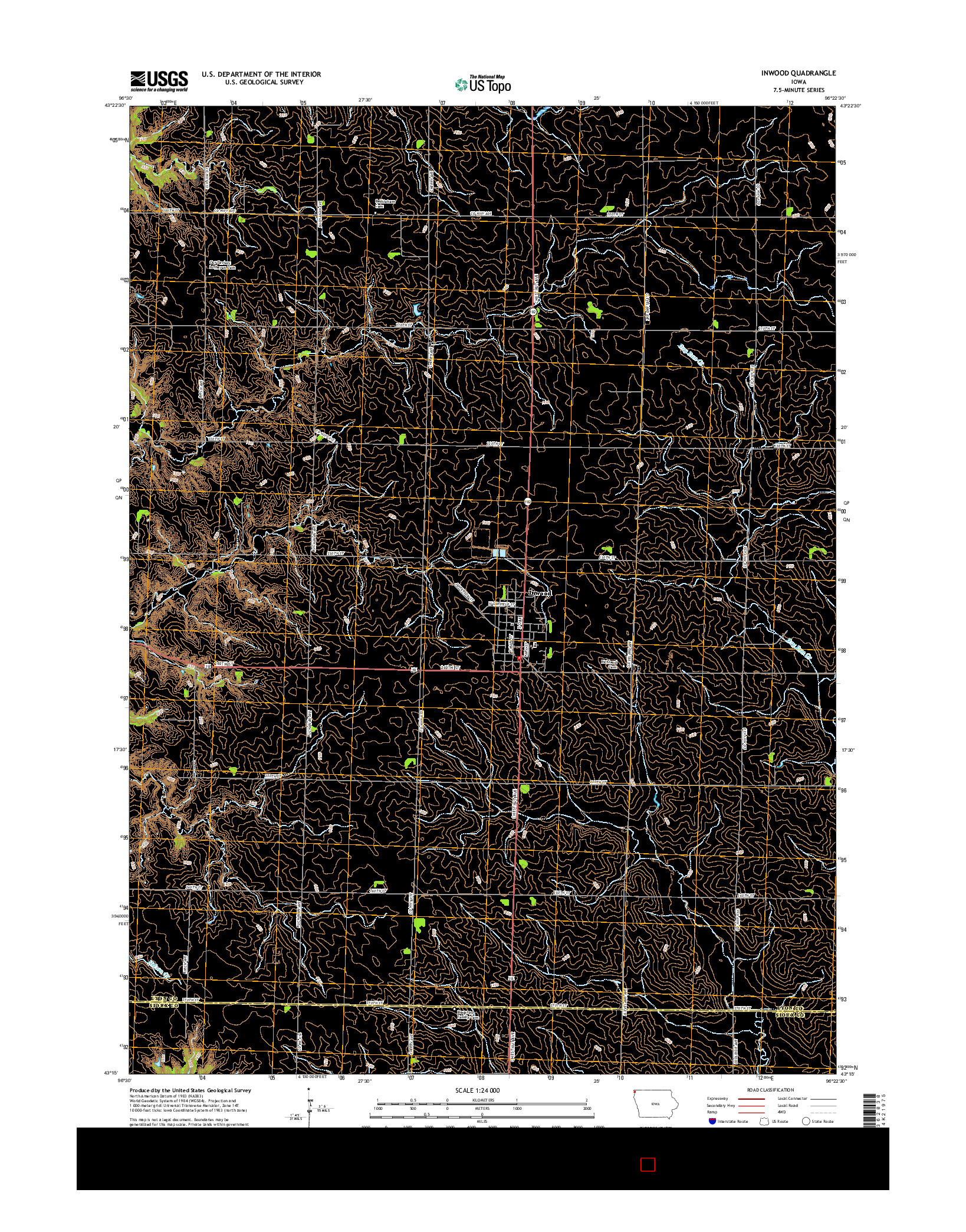 USGS US TOPO 7.5-MINUTE MAP FOR INWOOD, IA 2015