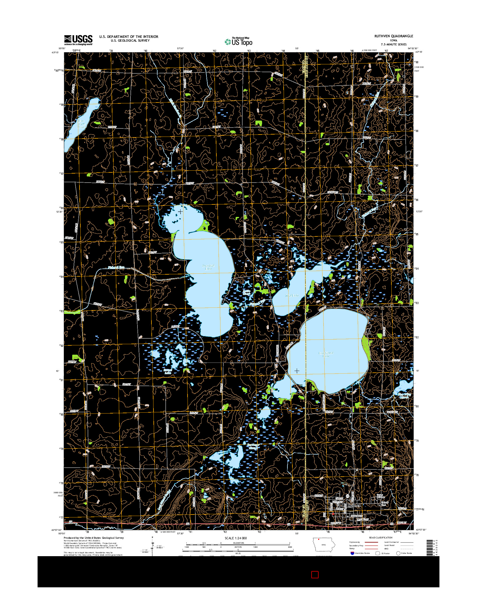 USGS US TOPO 7.5-MINUTE MAP FOR RUTHVEN, IA 2015