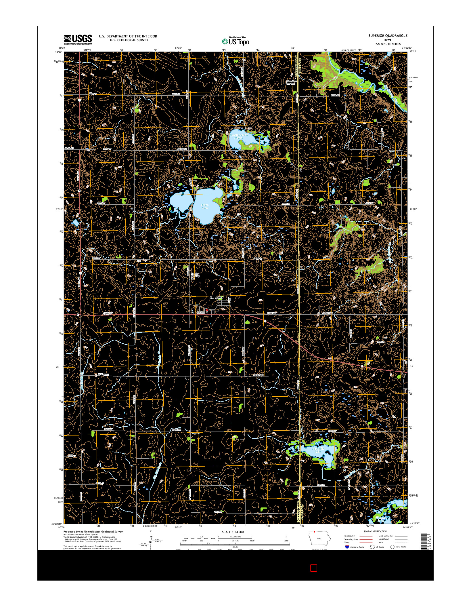 USGS US TOPO 7.5-MINUTE MAP FOR SUPERIOR, IA 2015
