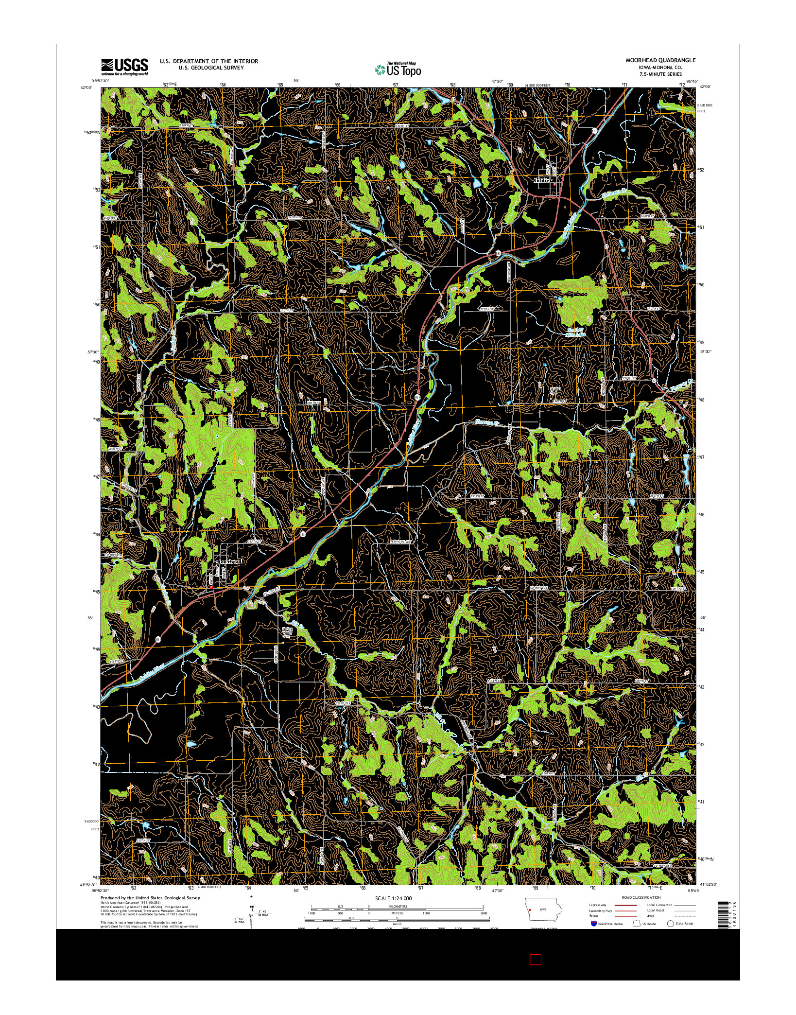 USGS US TOPO 7.5-MINUTE MAP FOR MOORHEAD, IA 2015
