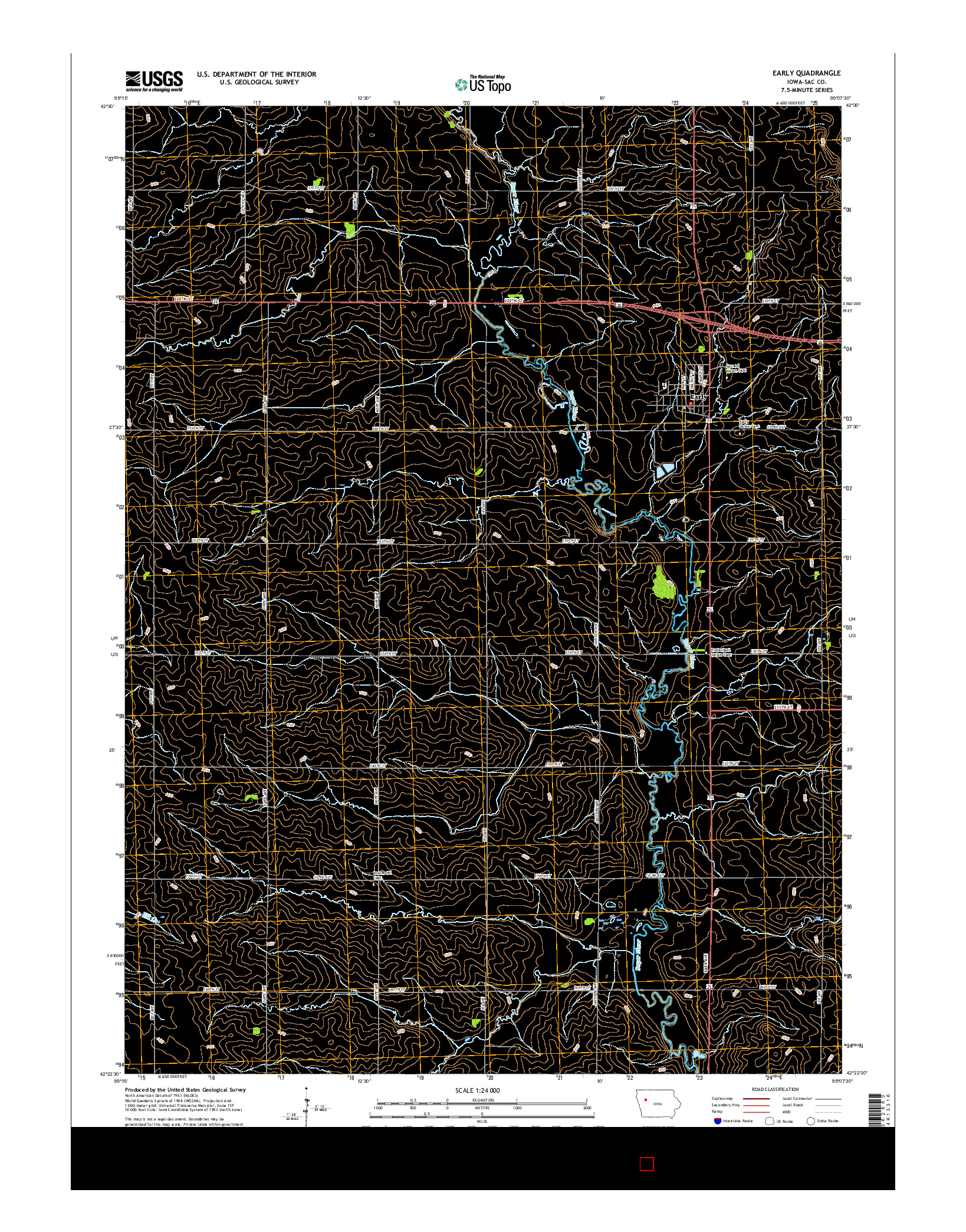 USGS US TOPO 7.5-MINUTE MAP FOR EARLY, IA 2015