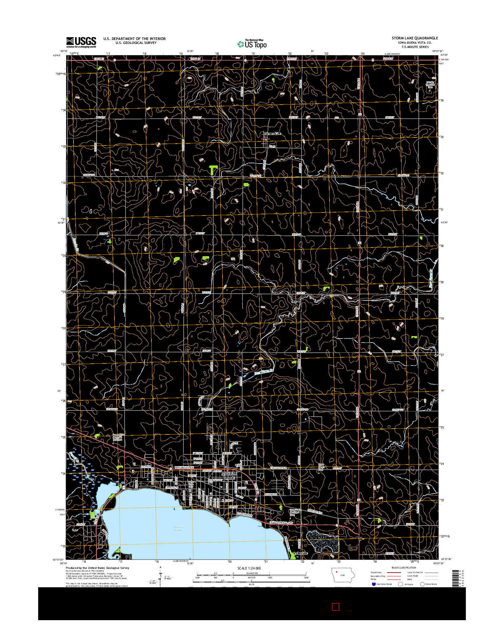 USGS US TOPO 7.5-MINUTE MAP FOR STORM LAKE, IA 2015
