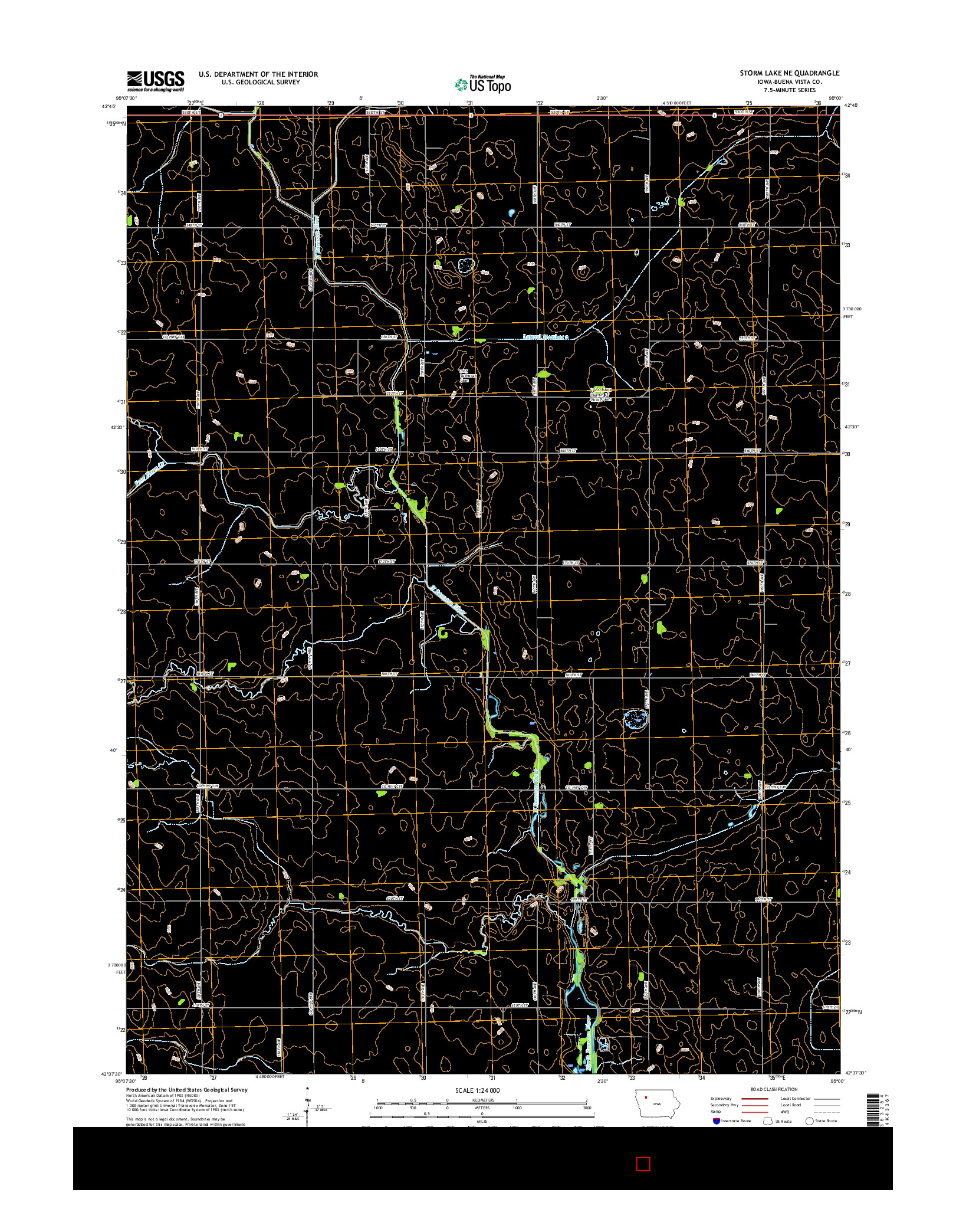 USGS US TOPO 7.5-MINUTE MAP FOR STORM LAKE NE, IA 2015