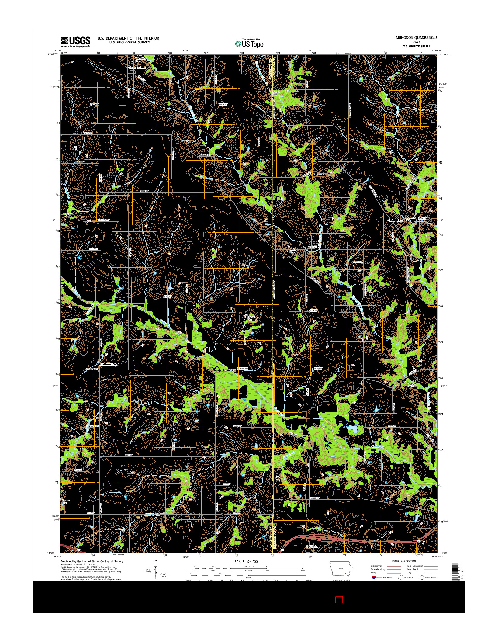 USGS US TOPO 7.5-MINUTE MAP FOR ABINGDON, IA 2015