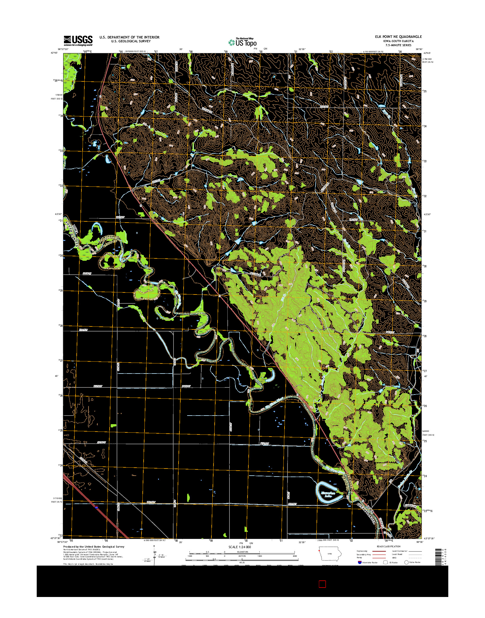 USGS US TOPO 7.5-MINUTE MAP FOR ELK POINT NE, IA-SD 2015