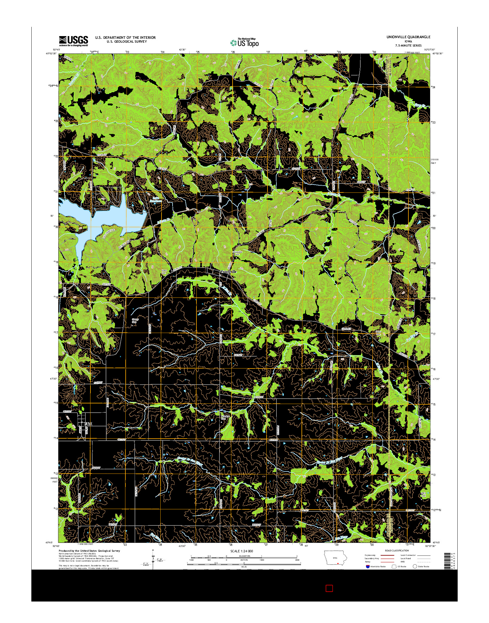 USGS US TOPO 7.5-MINUTE MAP FOR UNIONVILLE, IA 2015