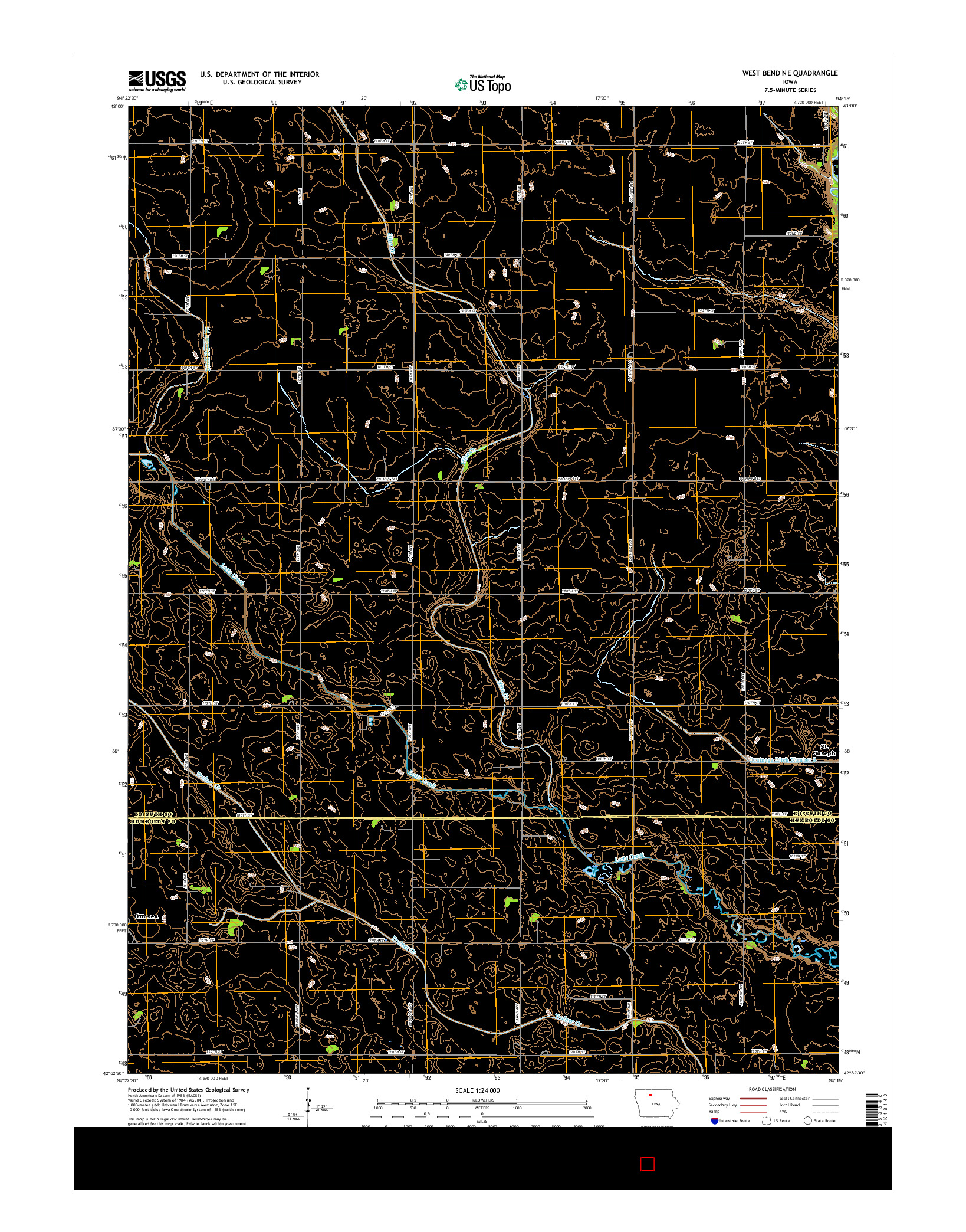 USGS US TOPO 7.5-MINUTE MAP FOR WEST BEND NE, IA 2015
