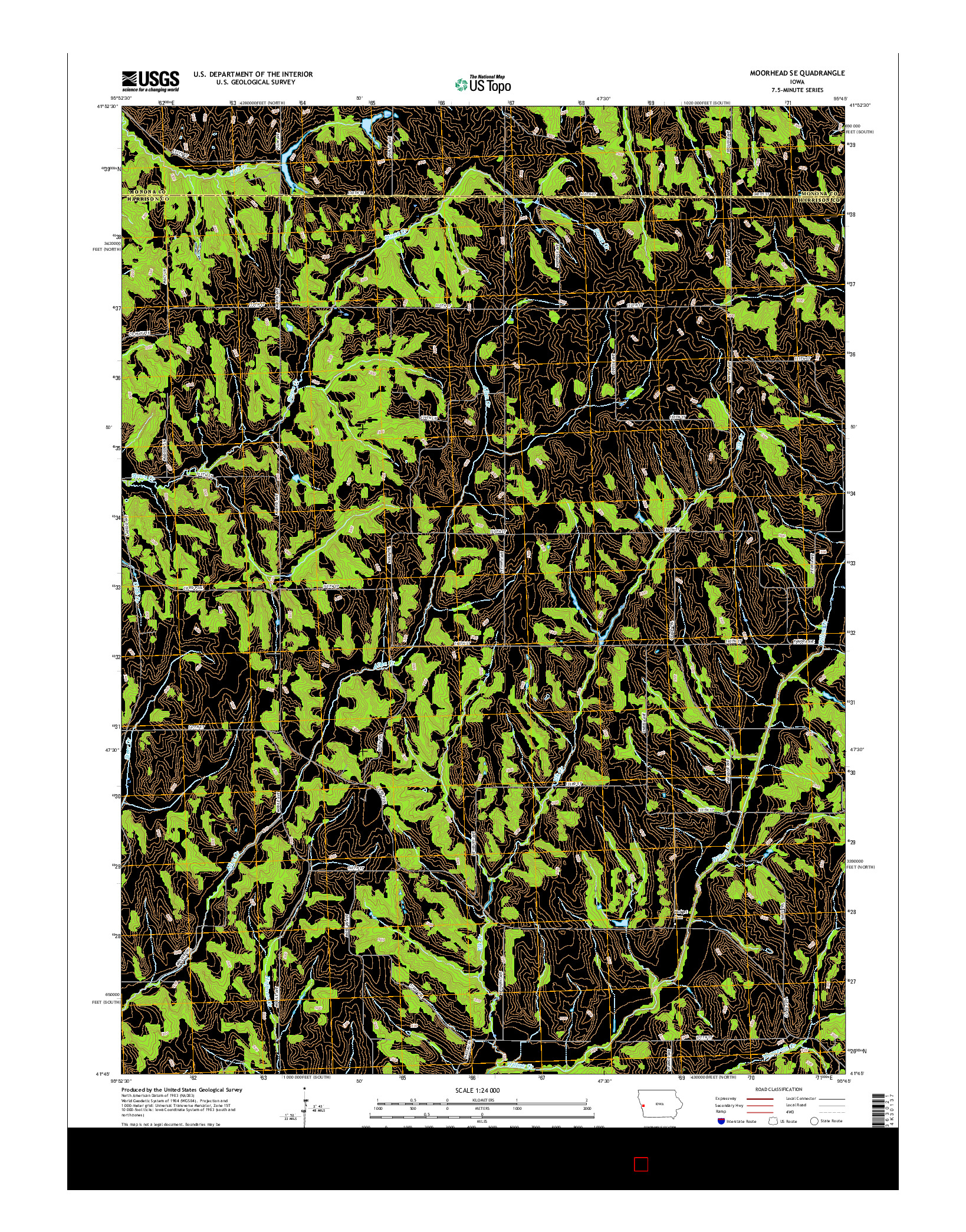 USGS US TOPO 7.5-MINUTE MAP FOR MOORHEAD SE, IA 2015