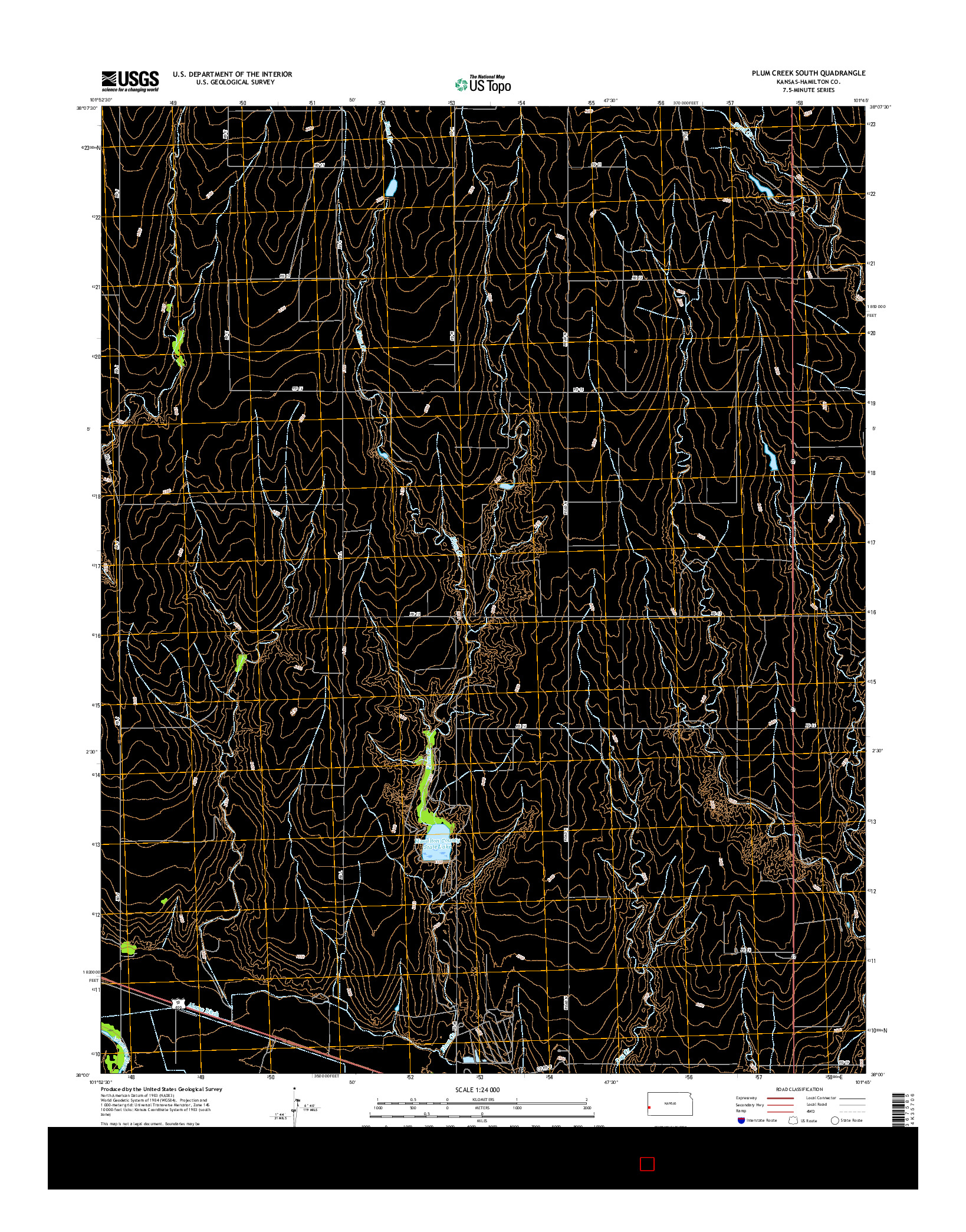 USGS US TOPO 7.5-MINUTE MAP FOR PLUM CREEK SOUTH, KS 2015