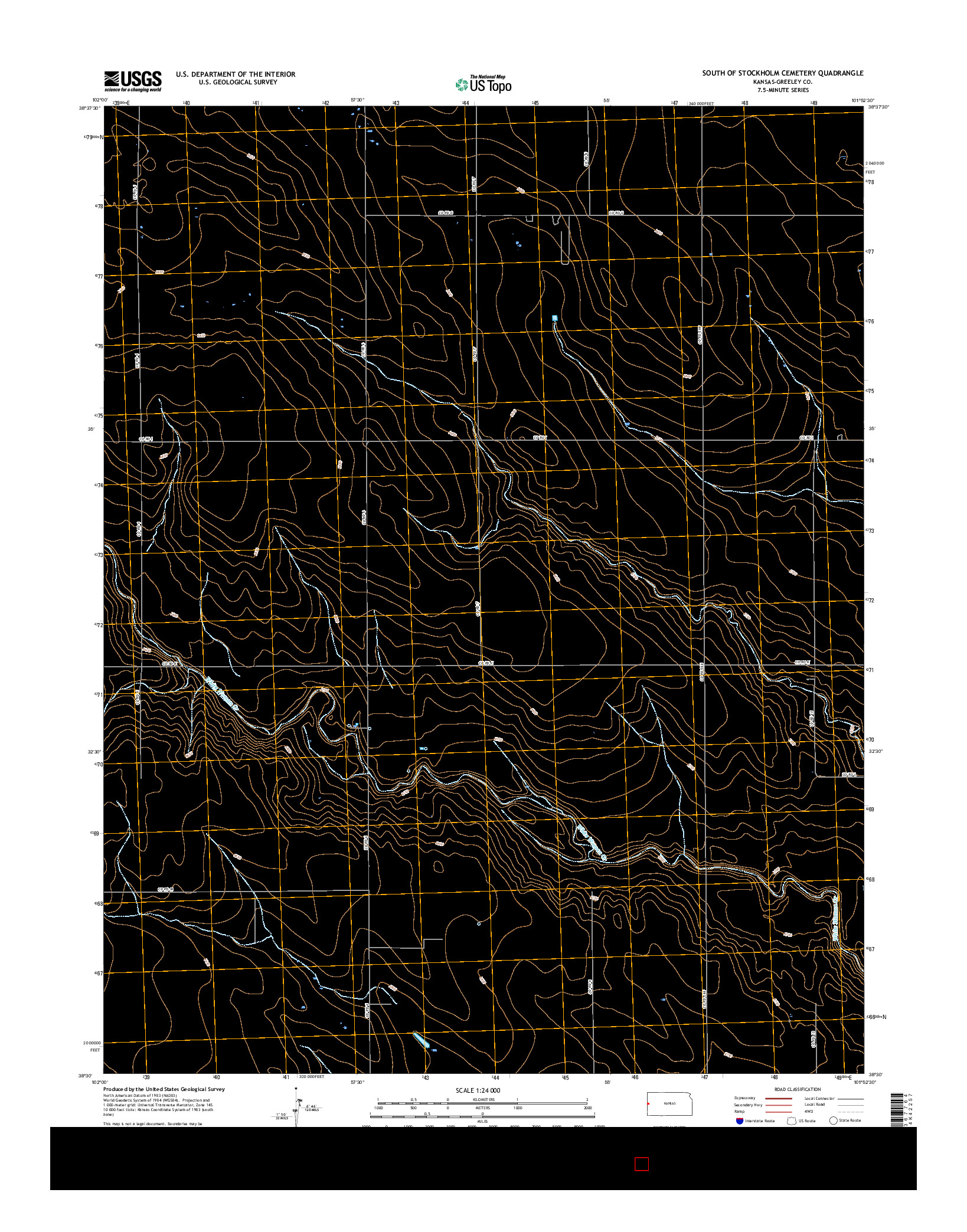 USGS US TOPO 7.5-MINUTE MAP FOR SOUTH OF STOCKHOLM CEMETERY, KS 2015