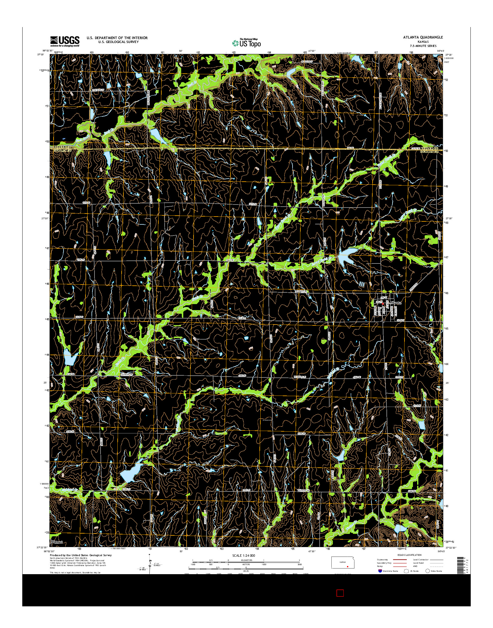 USGS US TOPO 7.5-MINUTE MAP FOR ATLANTA, KS 2015