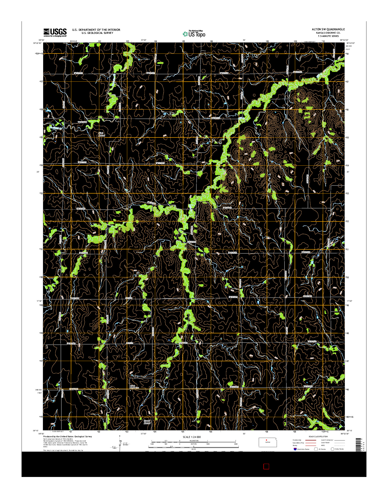 USGS US TOPO 7.5-MINUTE MAP FOR ALTON SW, KS 2015