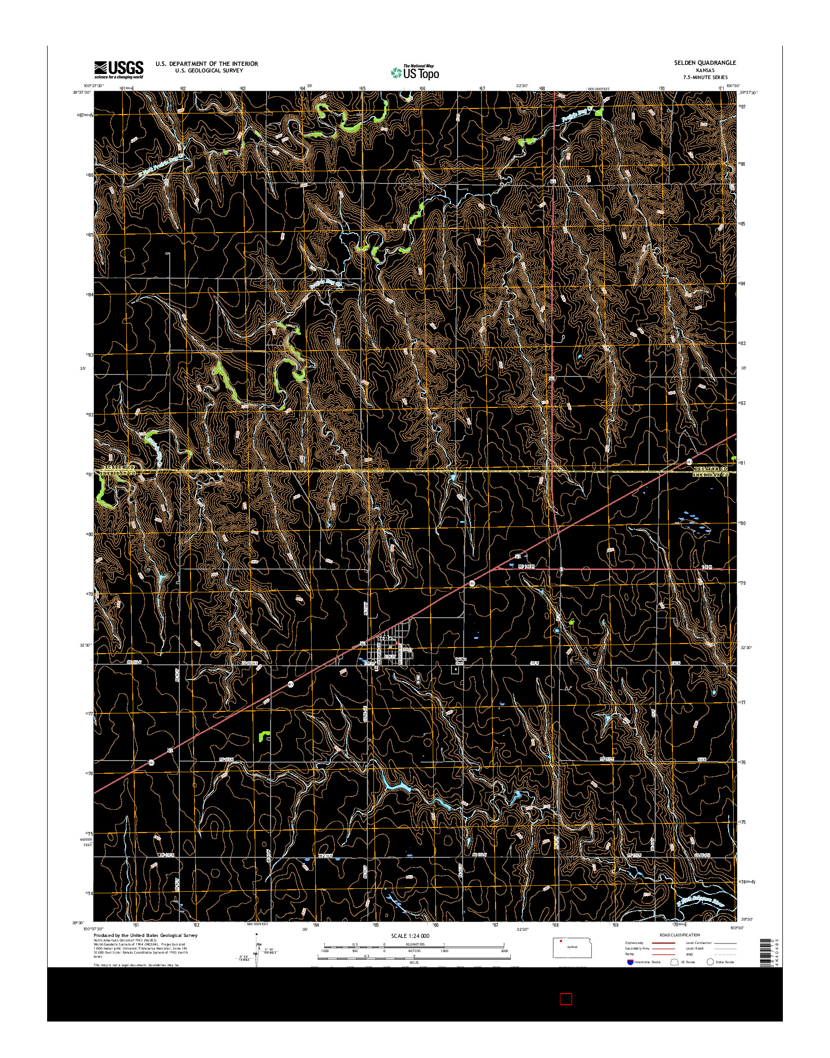 USGS US TOPO 7.5-MINUTE MAP FOR SELDEN, KS 2015