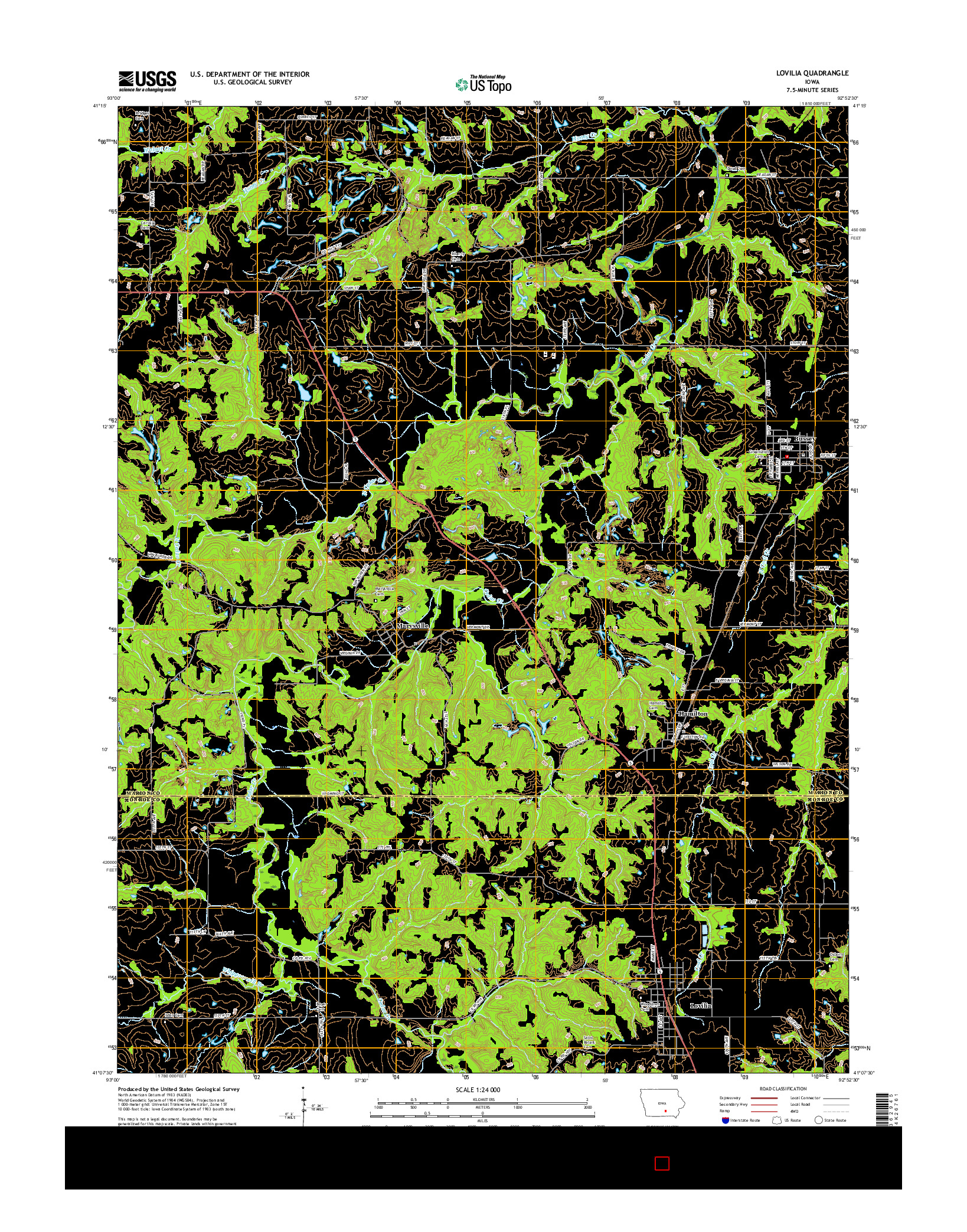 USGS US TOPO 7.5-MINUTE MAP FOR LOVILIA, IA 2015