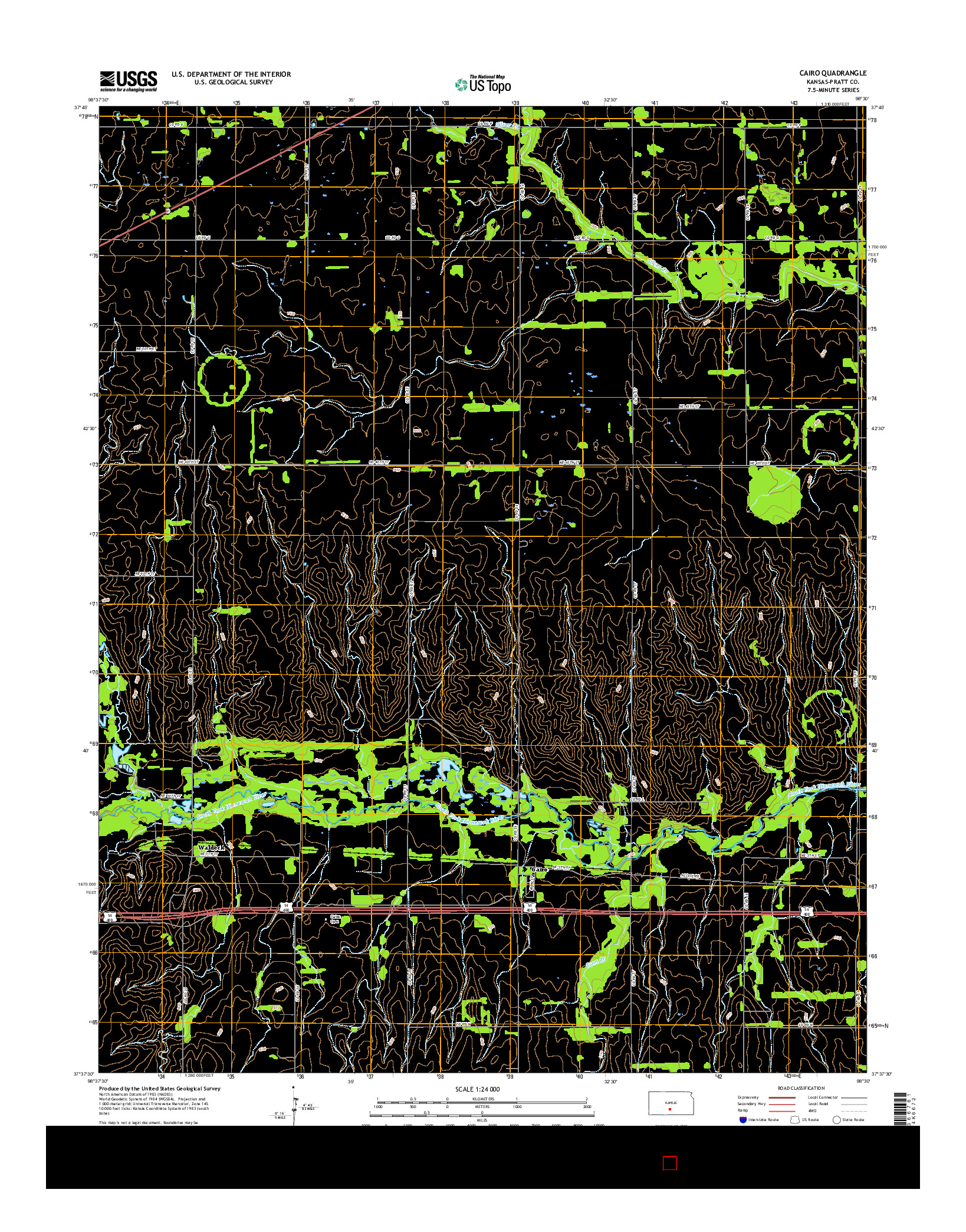 USGS US TOPO 7.5-MINUTE MAP FOR CAIRO, KS 2015