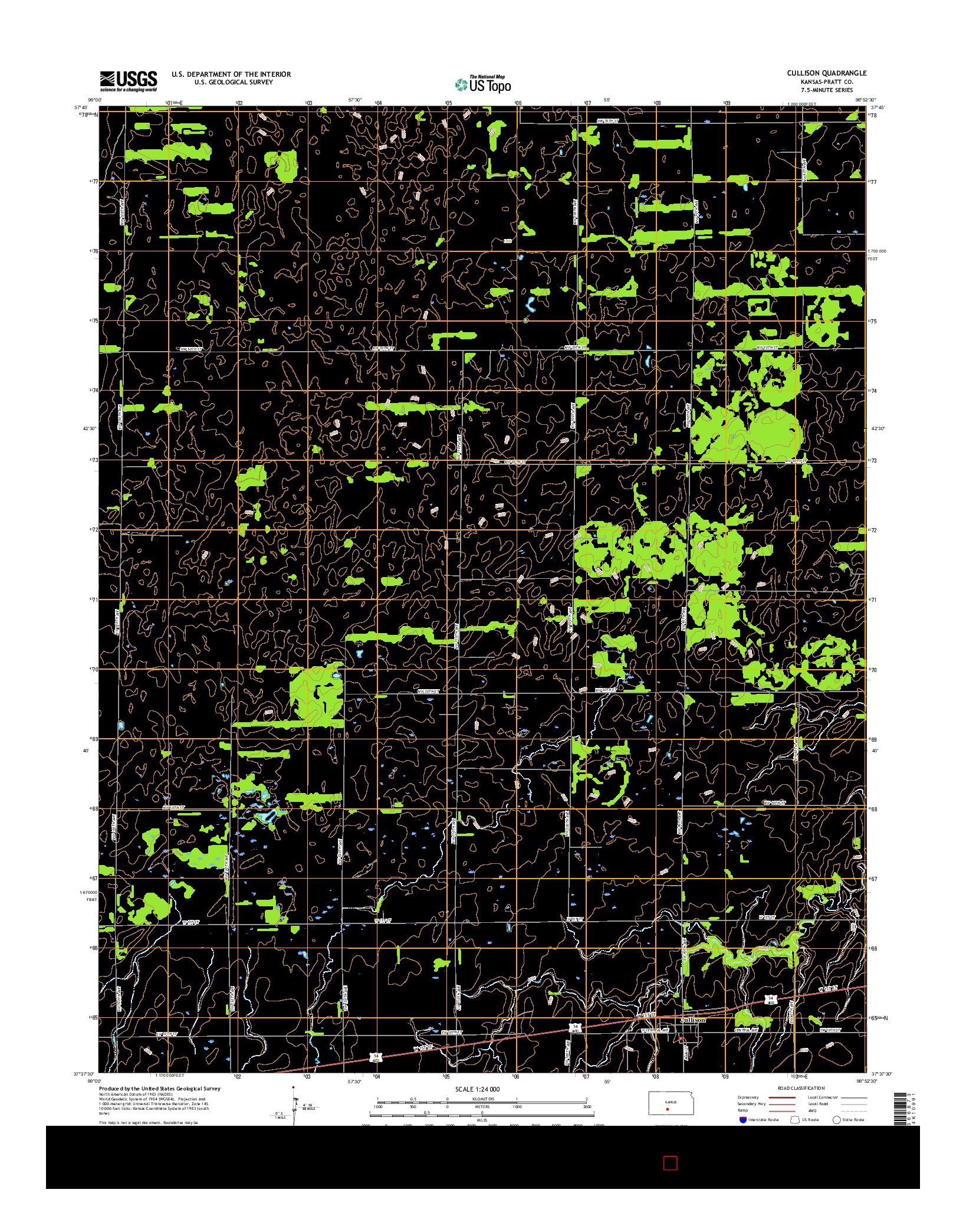 USGS US TOPO 7.5-MINUTE MAP FOR CULLISON, KS 2015