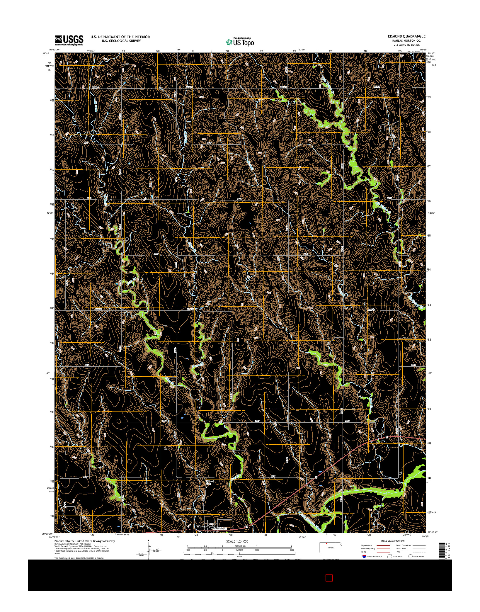 USGS US TOPO 7.5-MINUTE MAP FOR EDMOND, KS 2015