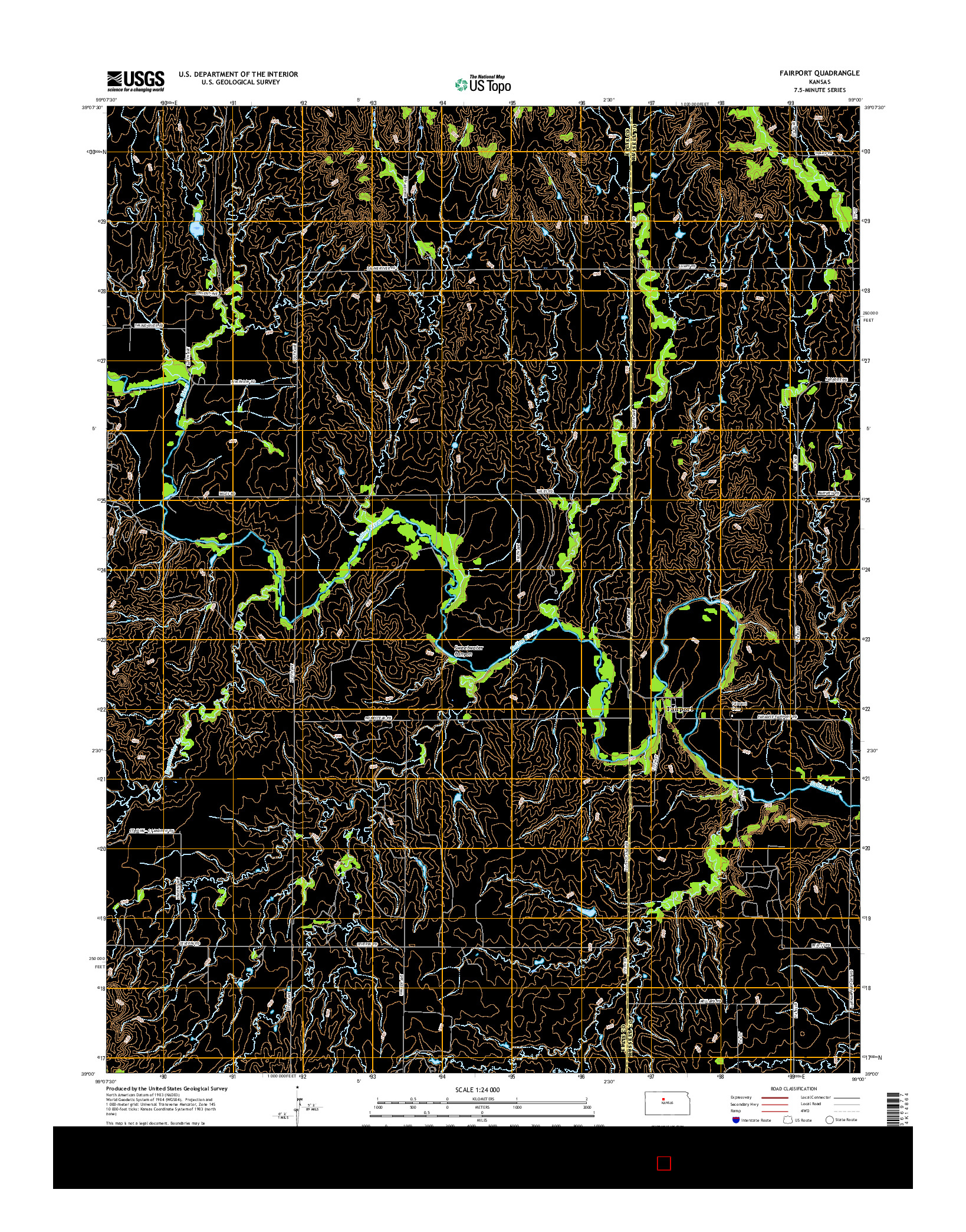 USGS US TOPO 7.5-MINUTE MAP FOR FAIRPORT, KS 2015