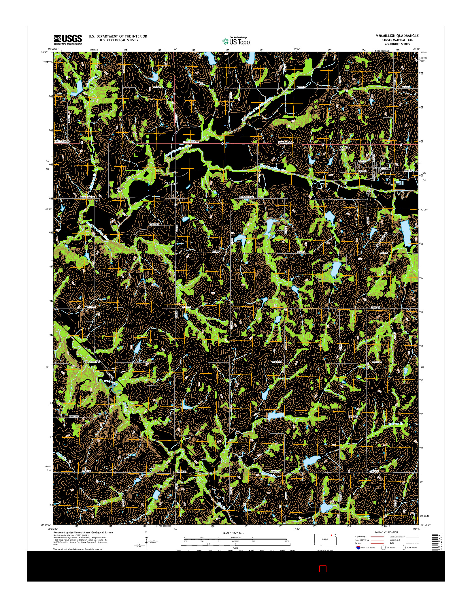 USGS US TOPO 7.5-MINUTE MAP FOR VERMILLION, KS 2015