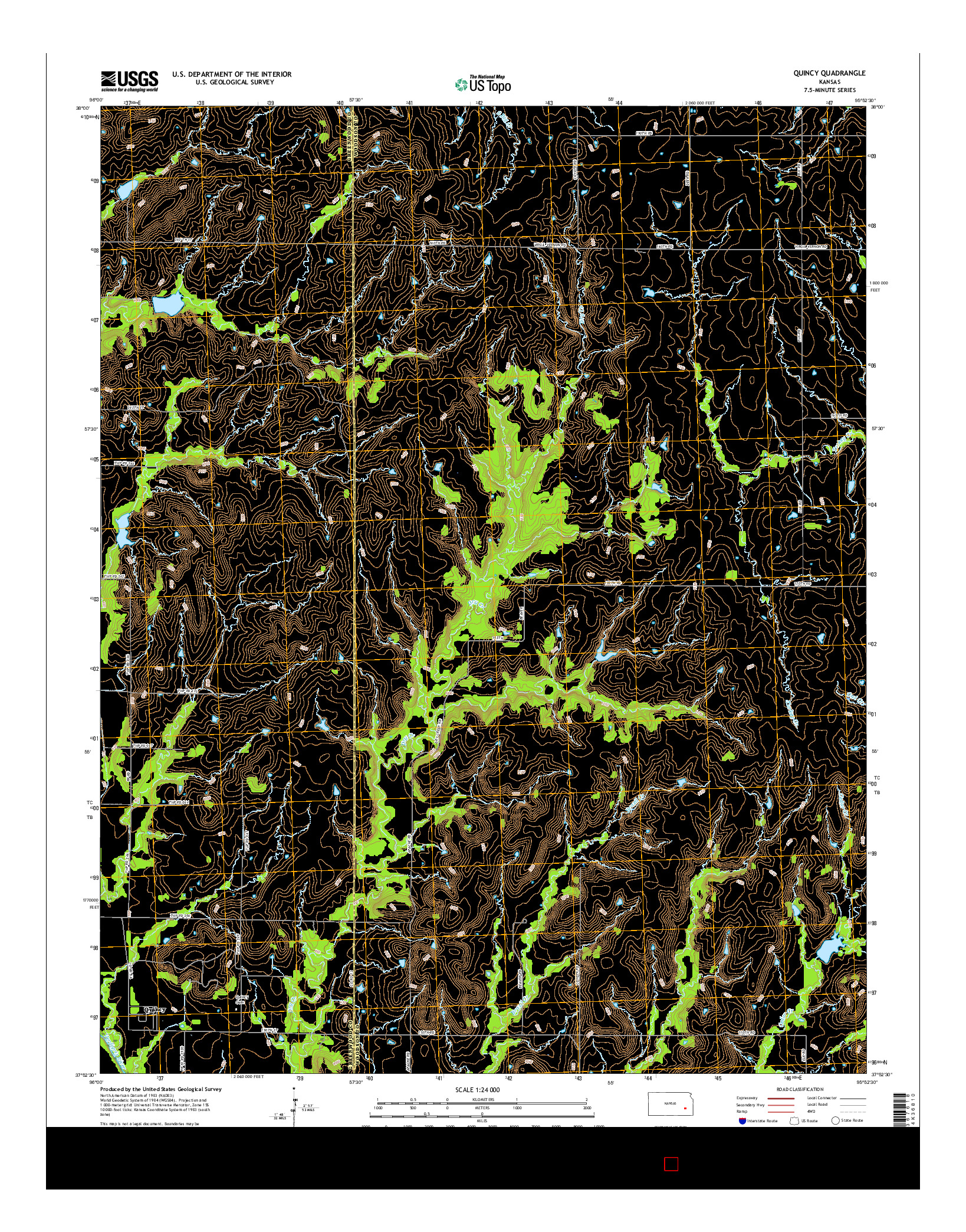 USGS US TOPO 7.5-MINUTE MAP FOR QUINCY, KS 2015