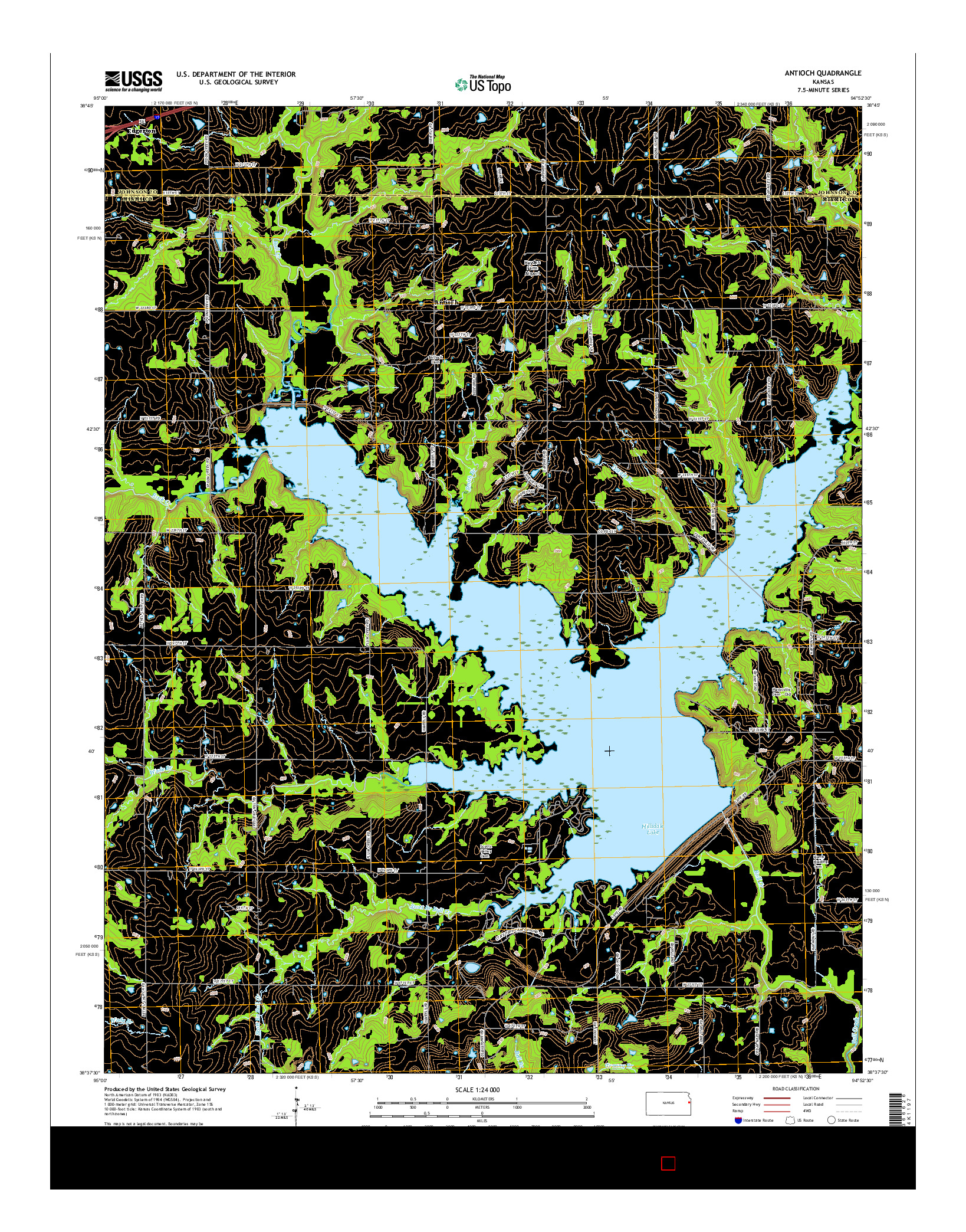 USGS US TOPO 7.5-MINUTE MAP FOR ANTIOCH, KS 2015