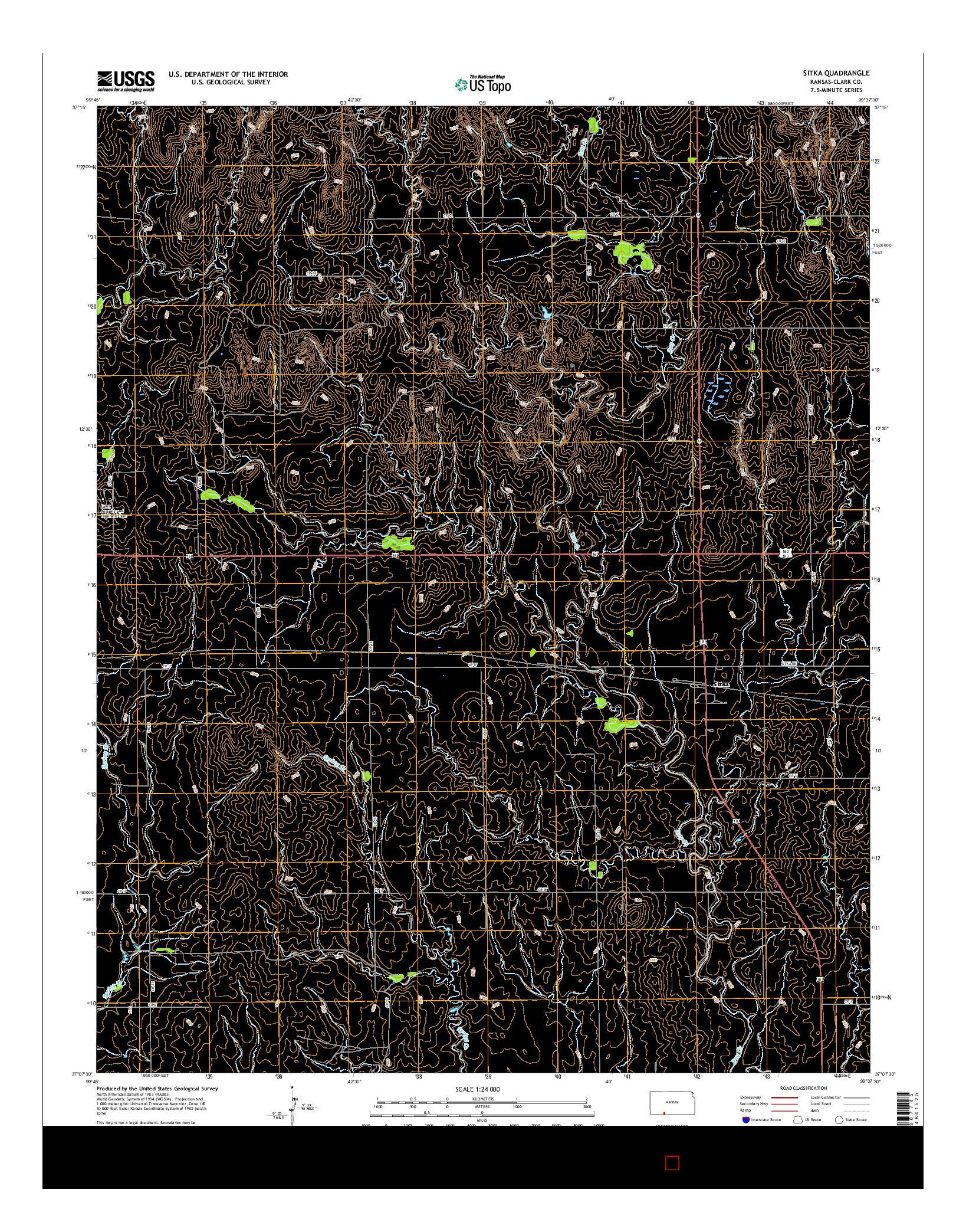 USGS US TOPO 7.5-MINUTE MAP FOR SITKA, KS 2015
