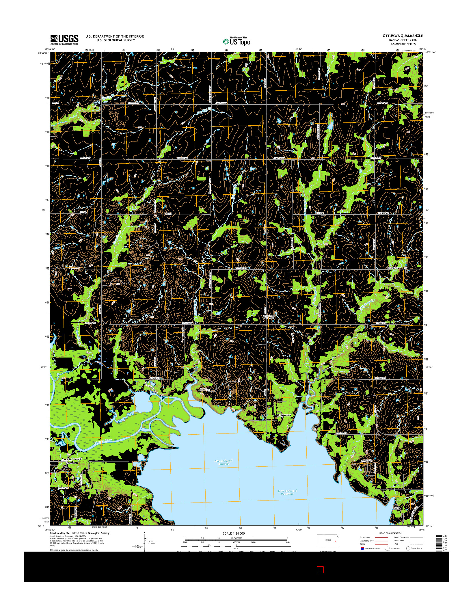 USGS US TOPO 7.5-MINUTE MAP FOR OTTUMWA, KS 2015
