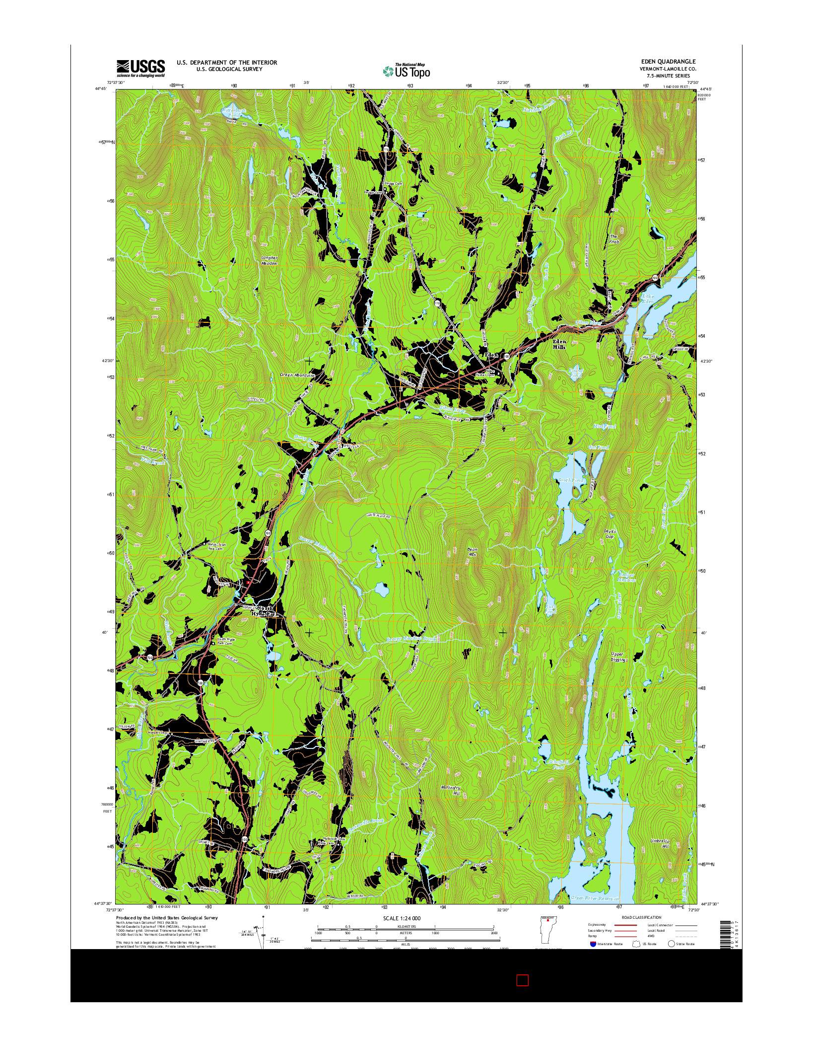 USGS US TOPO 7.5-MINUTE MAP FOR EDEN, VT 2015