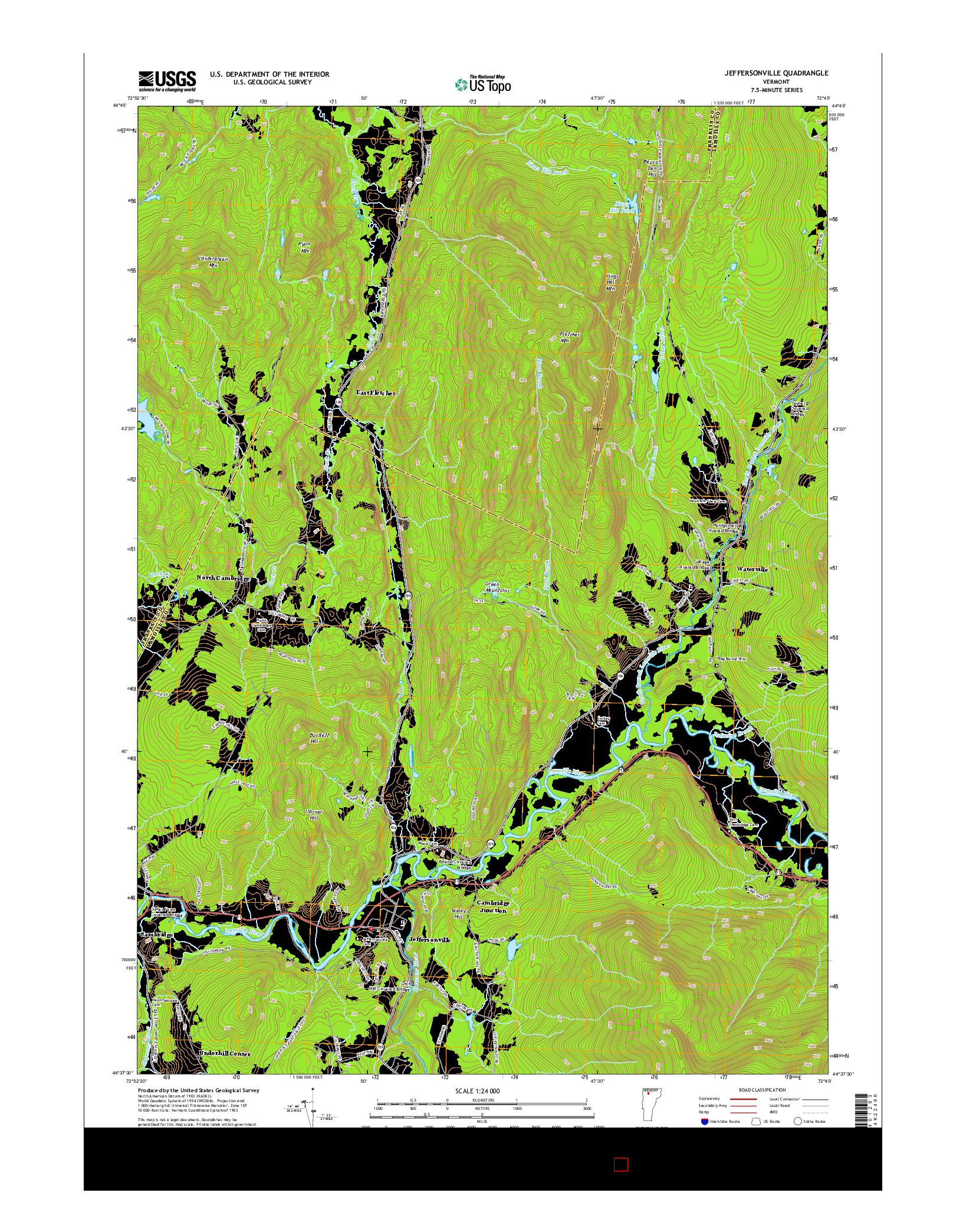USGS US TOPO 7.5-MINUTE MAP FOR JEFFERSONVILLE, VT 2015