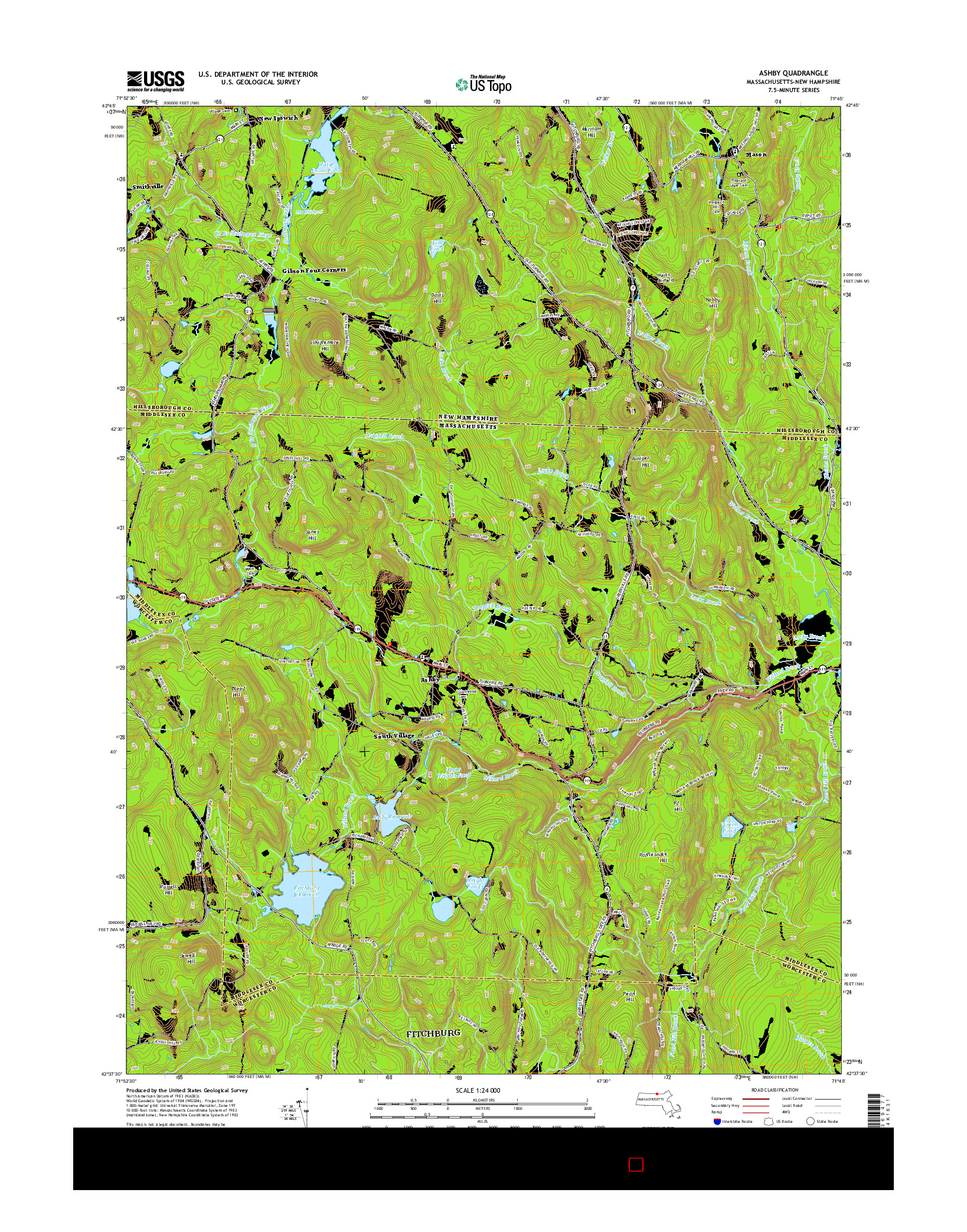 USGS US TOPO 7.5-MINUTE MAP FOR ASHBY, MA-NH 2015